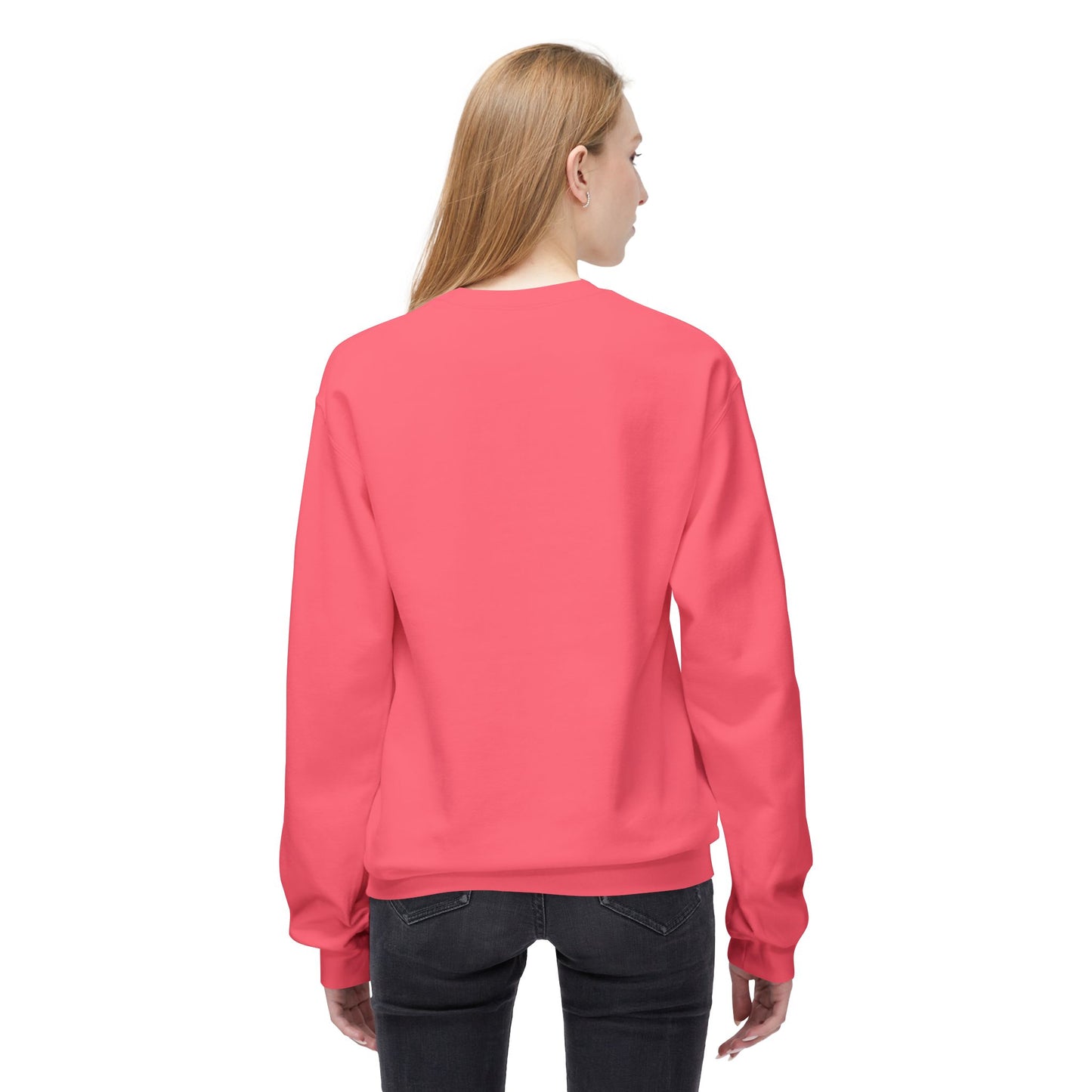 Merry Christmas Glitter Graphic Sweater NEW Unisex Fleece Crewneck Sweatshirt