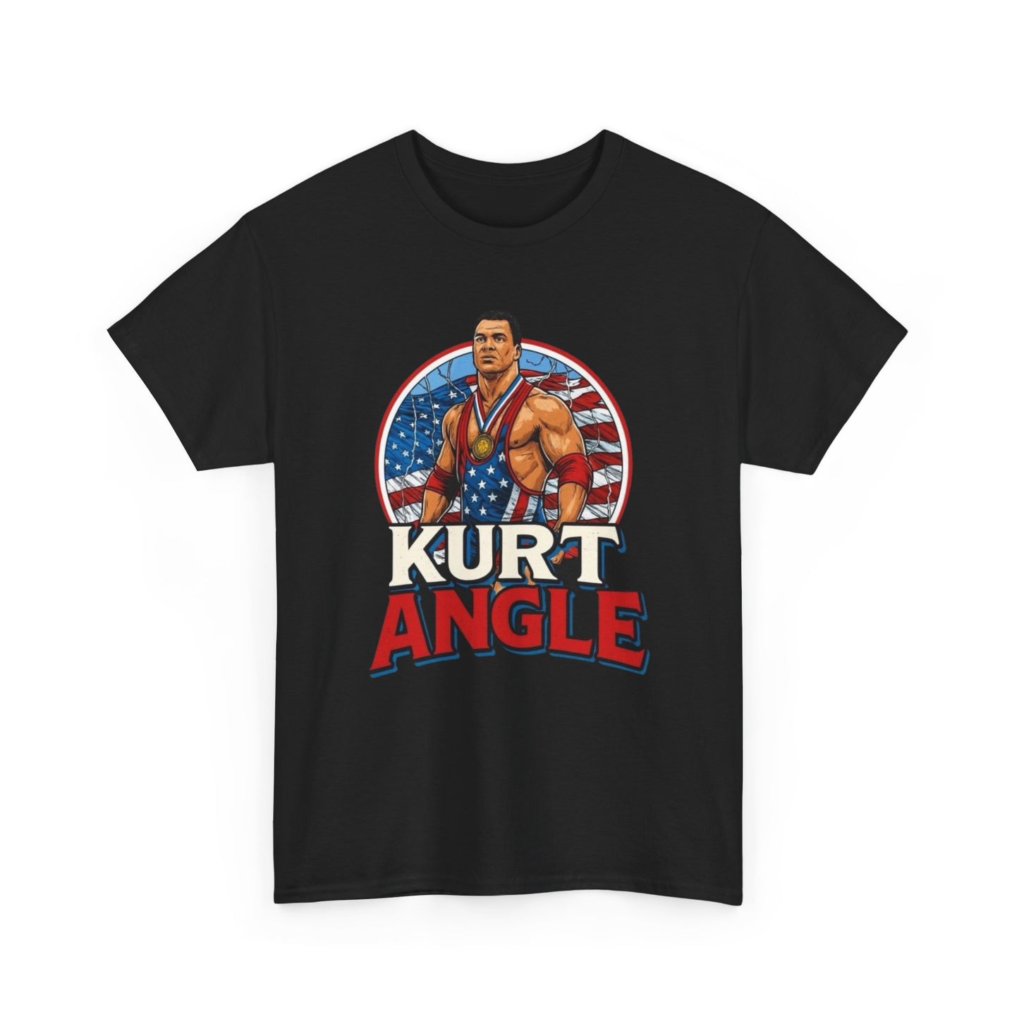 Kurt Angle USA Wrestling Graphic T Shirt NEW ADULT TEE VINTAGE