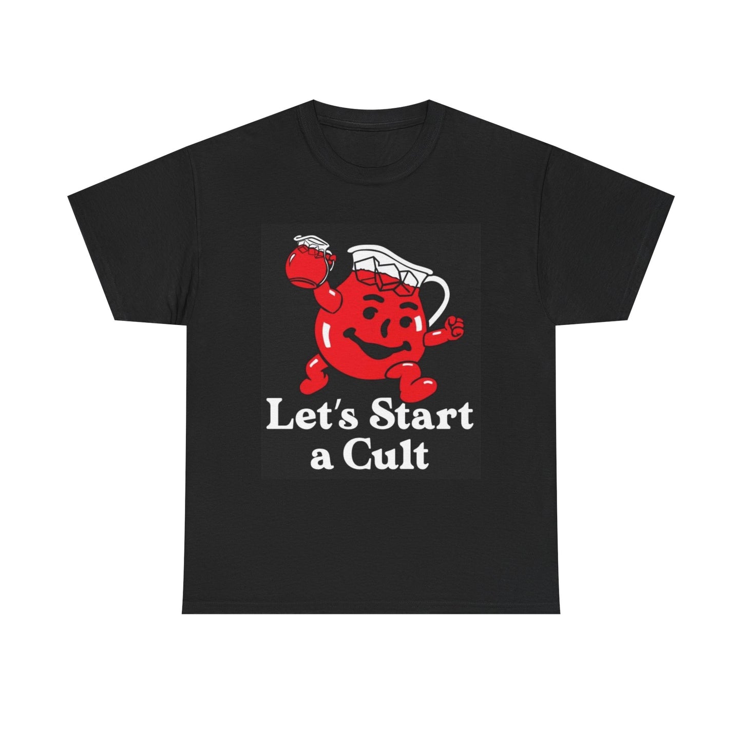 Lets Start A Cult Funny Graphic T Shirt S-5XL Unisex Heavy Cotton Tee