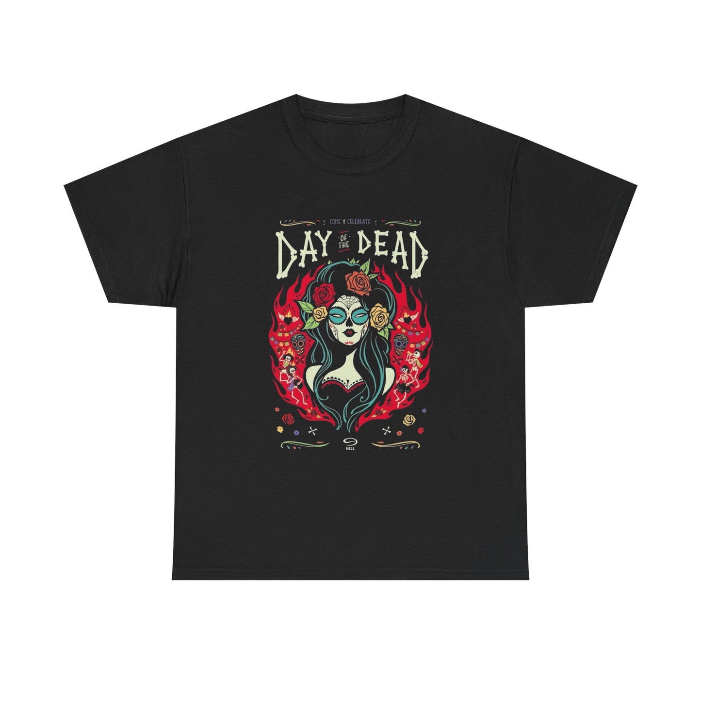 Day Of The Dead Graphic T Shirt Heavy Cotton Tee NEW Gift