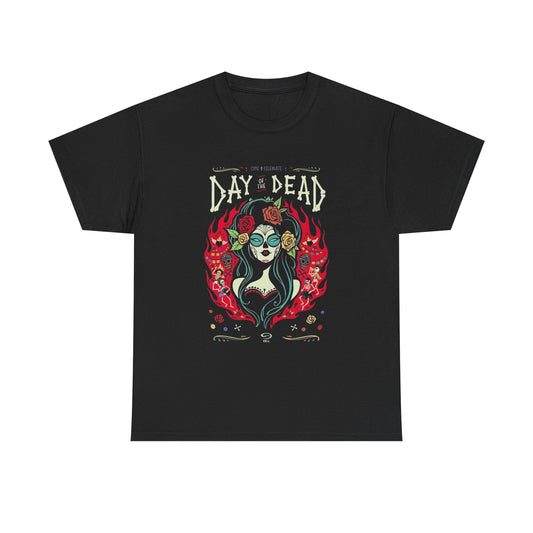 Day Of The Dead Graphic T Shirt Heavy Cotton Tee NEW Gift