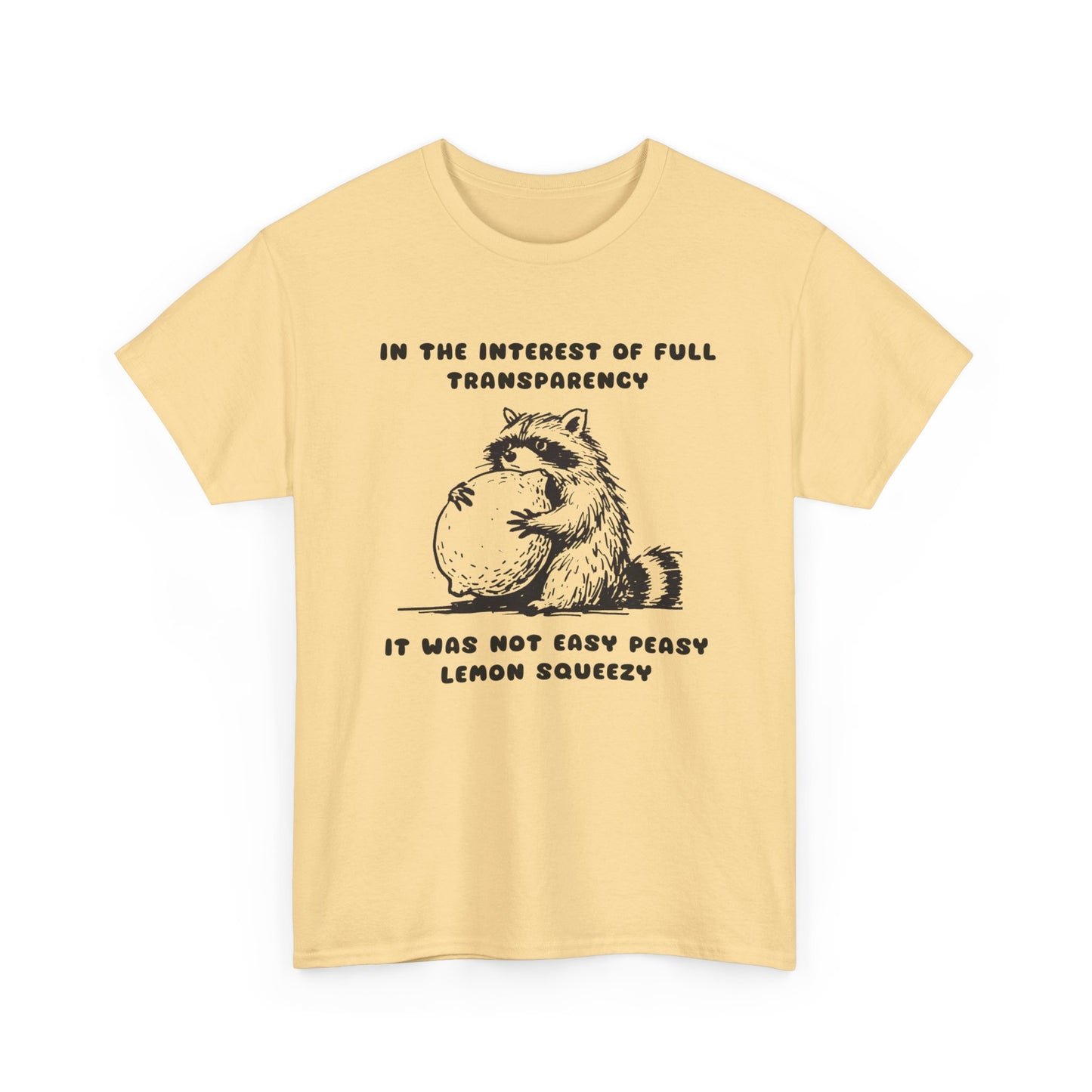 Life's Not Easy Peasy Funny Graphic T Shirt Unisex Heavy Cotton Tee