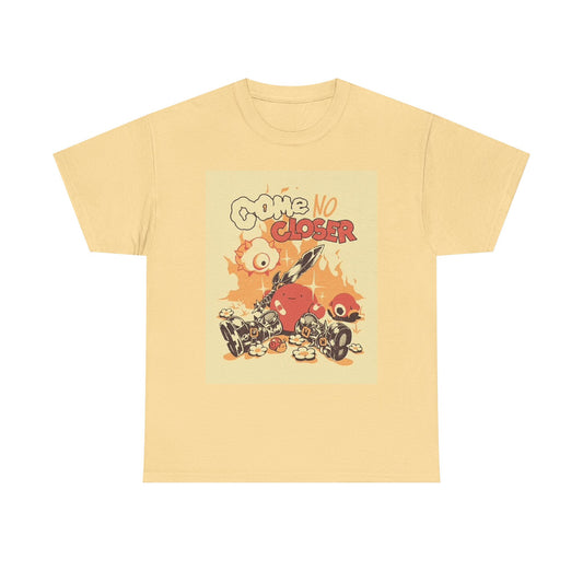 Come No Closer Graphic T Shirt Cartoon Vintage Unisex Heavy Cotton Tee
