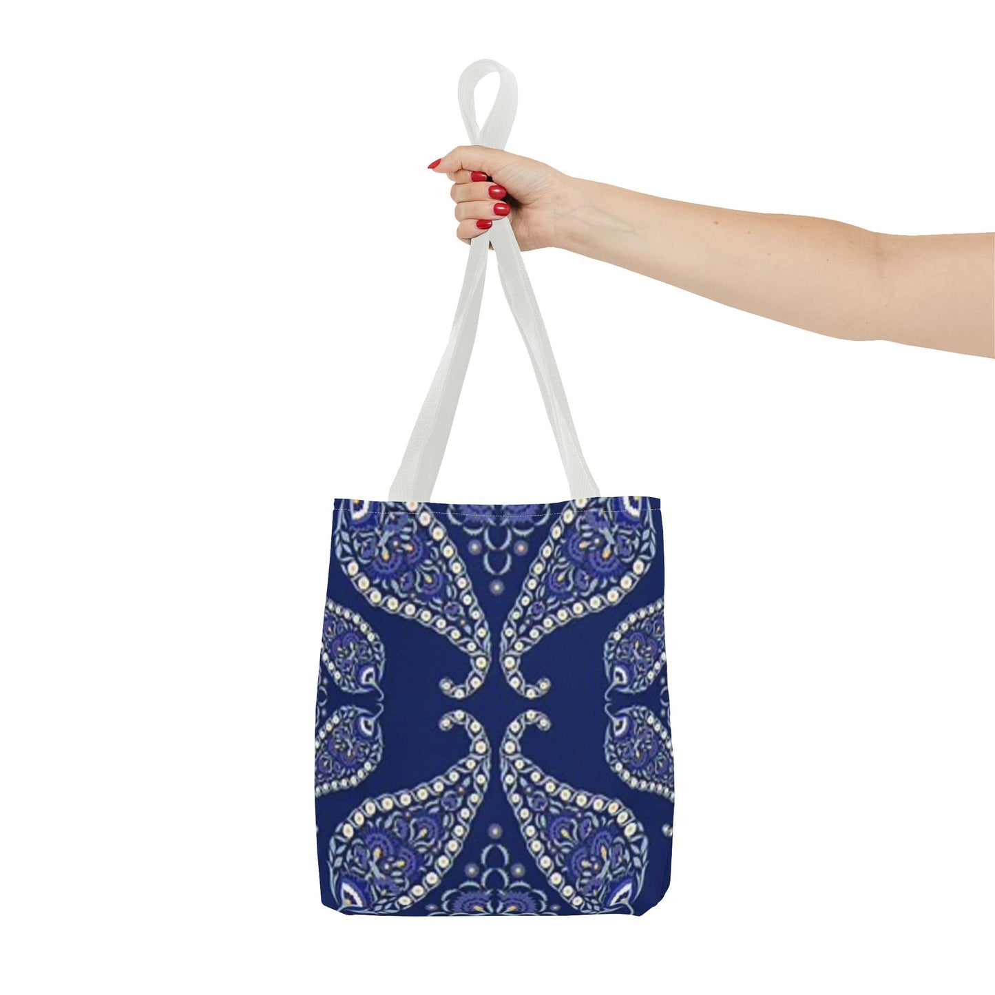 Blue And White Paisley Multi Color BRAND NEW MODERN Tote Bag (AOP)