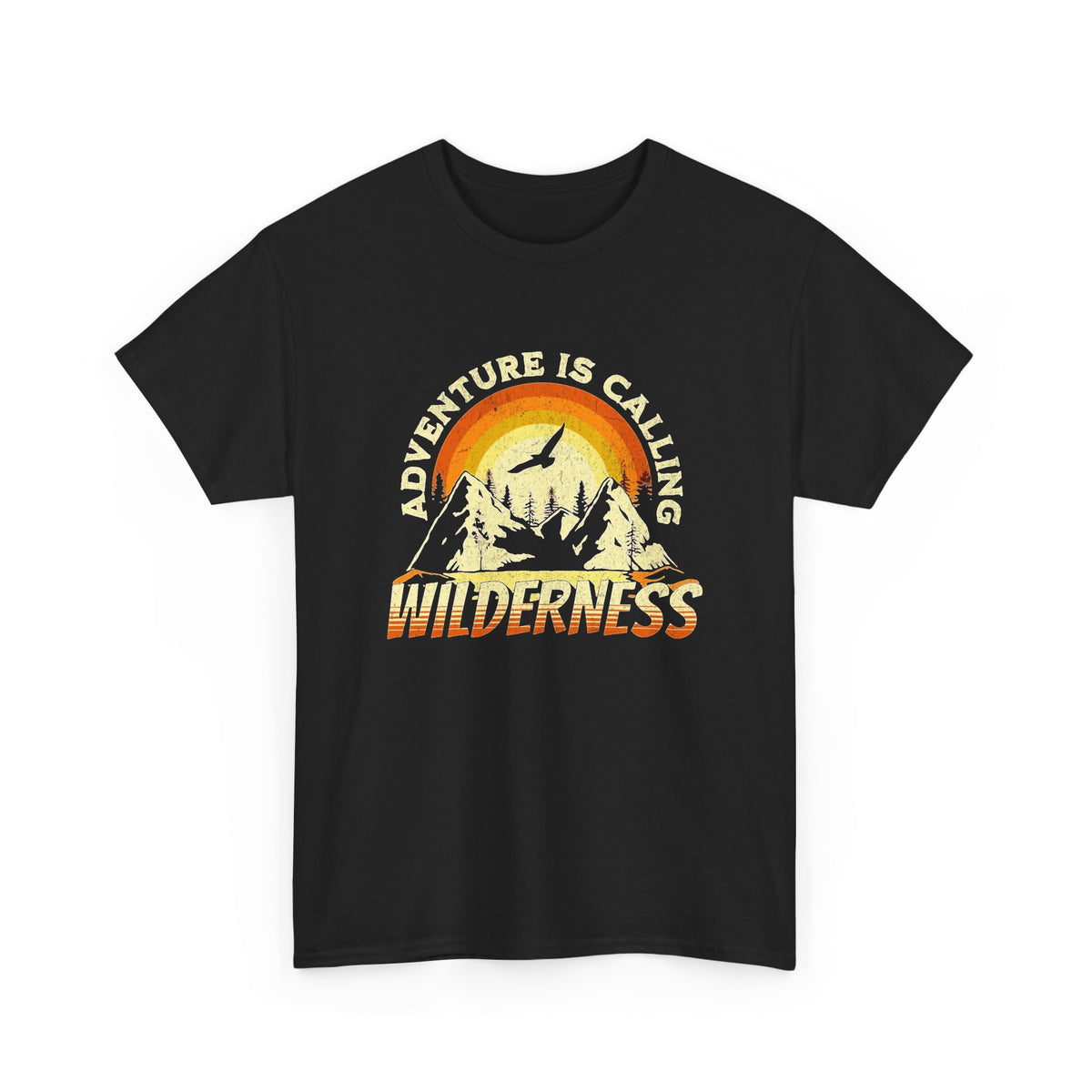 Adventure Is Calling Graphic T Shirt Men's Heavy Cotton Tee