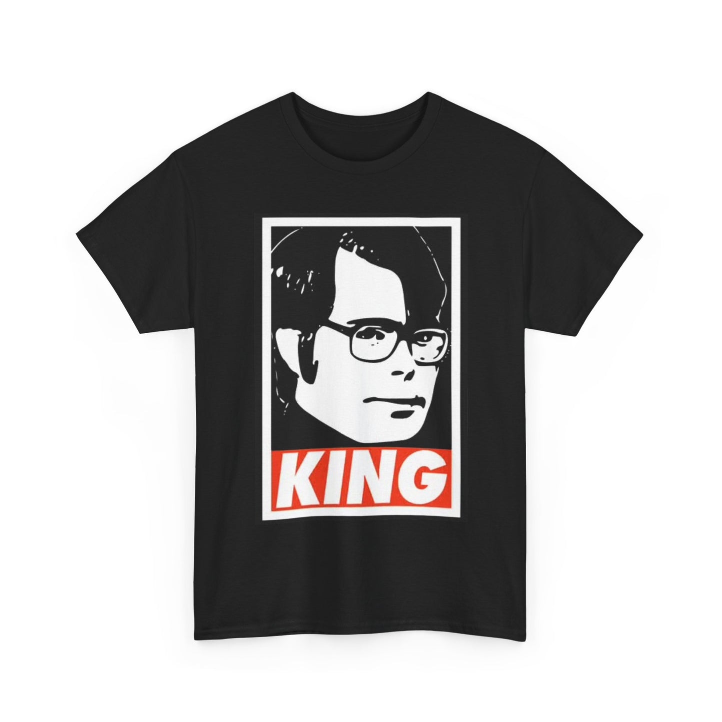 Stephen King Shirt Retro Poster Horror Funny Gift Scary Unisex Heavy Cotton Tee