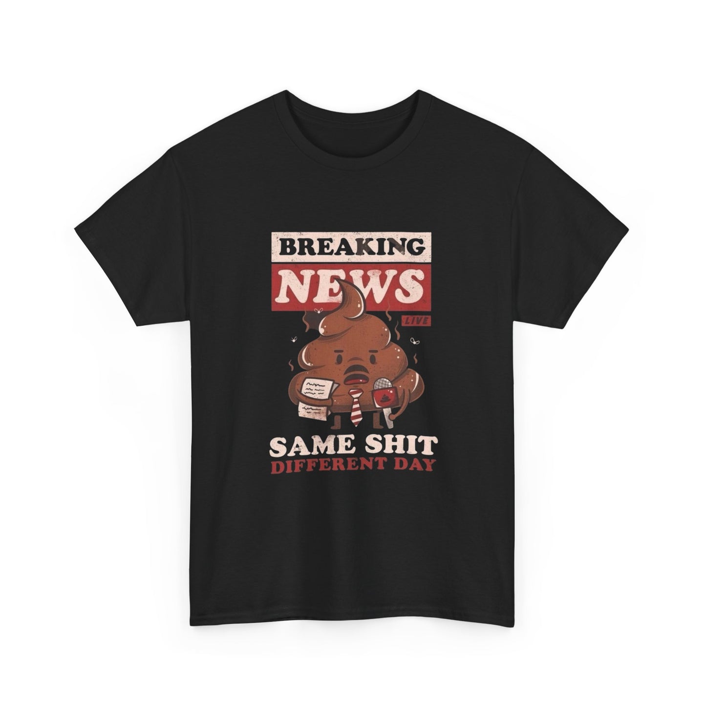 Breaking News Funny Jokes Graphic T Shirt NEW ADULT Tee