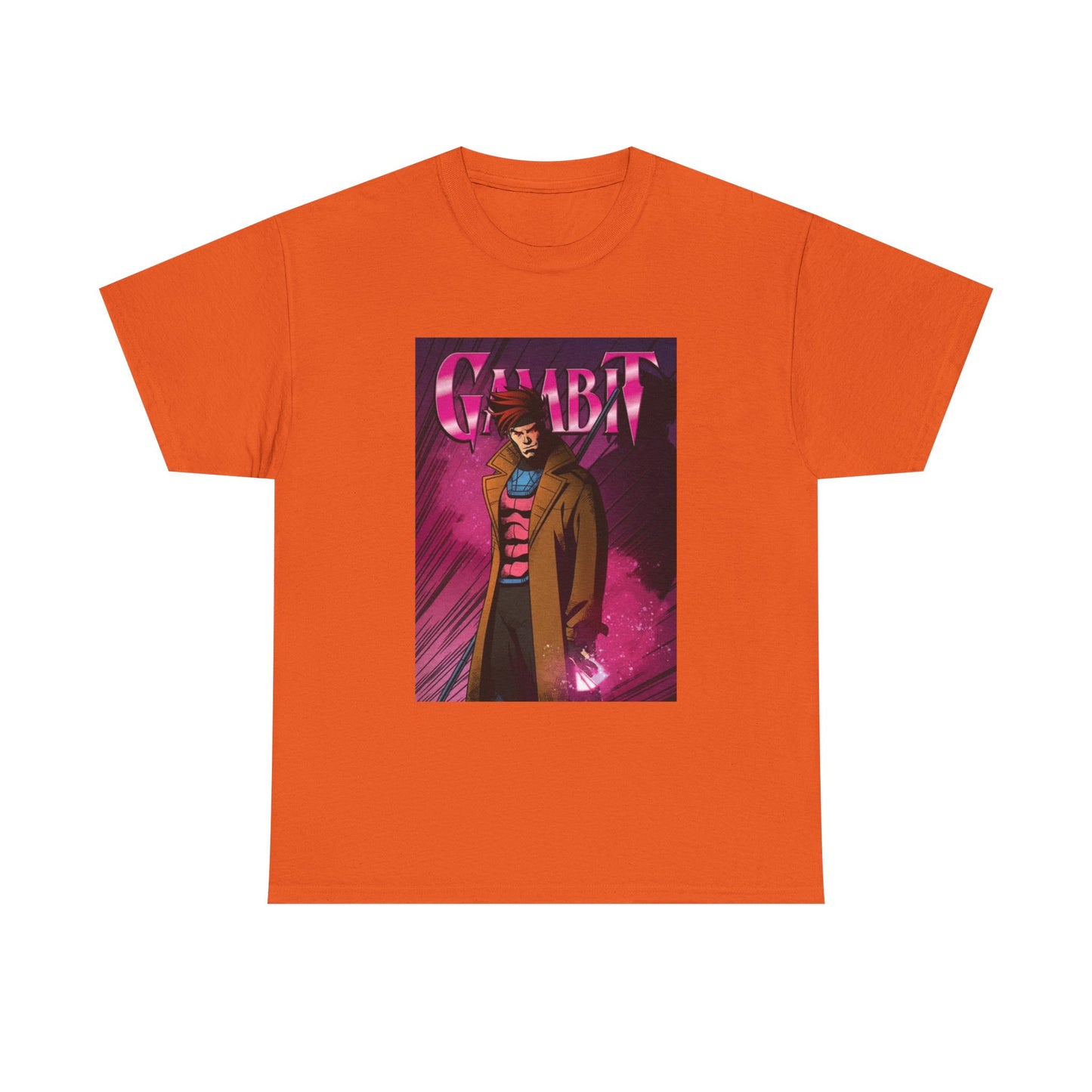 Gambit Tshirt Vintage Anime Cartoon Graphic Neon Unisex Heavy Cotton Tee