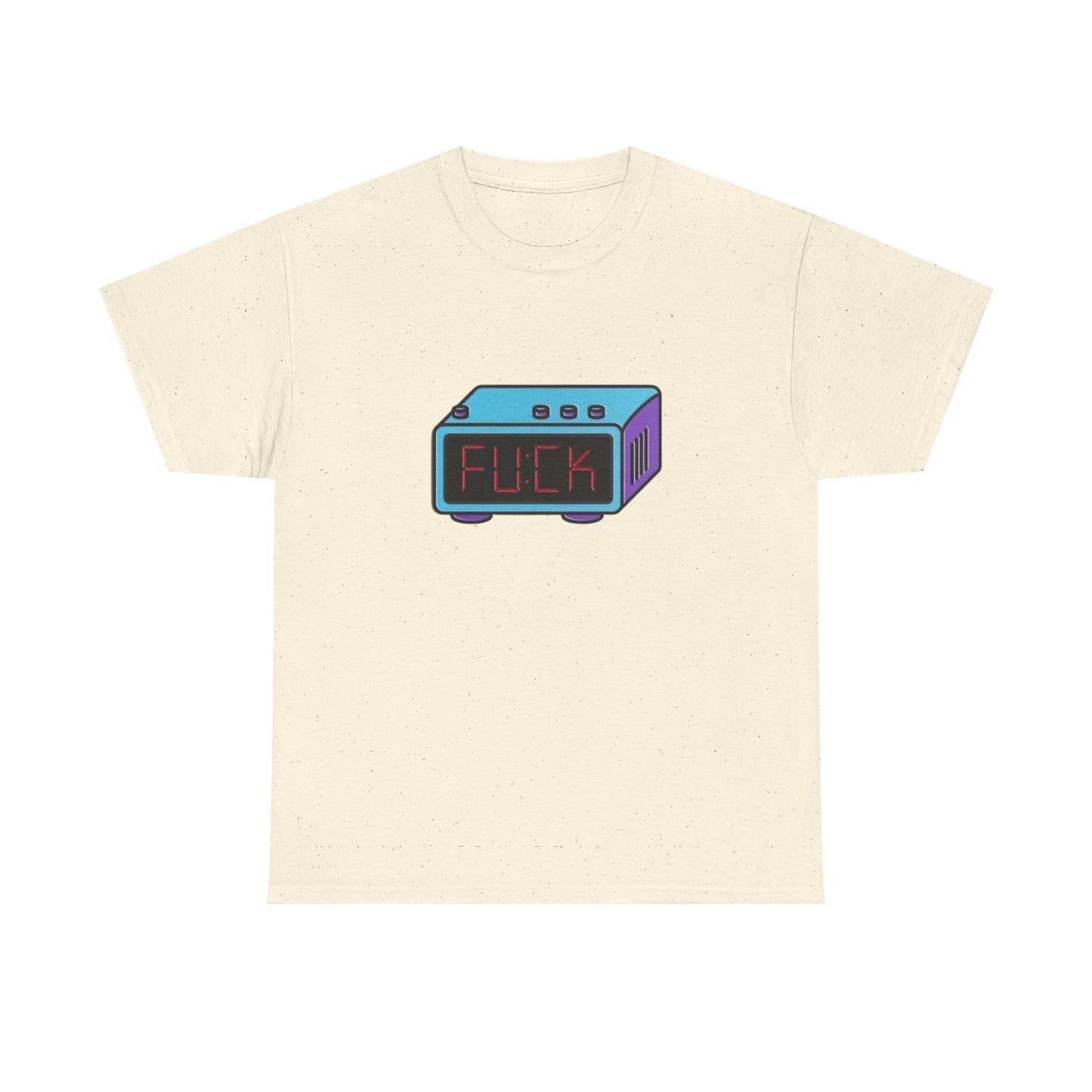 Funny Alarm Clock Wake Up Graphic T Shirt Unisex Heavy Cotton Tee Gift New