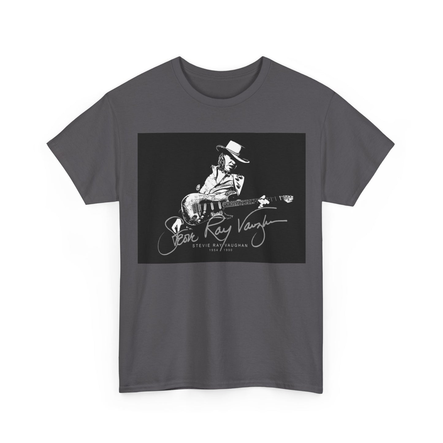 Stevie ray vaughn T-shirt Vintage retro rock album Unisex Heavy Cotton Tee