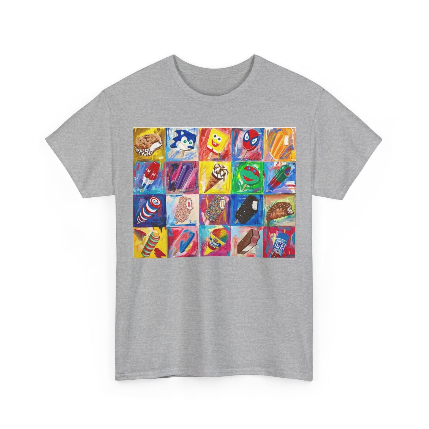 90s ice cream truck T-shirt nostalgia Menu Poster Unisex Heavy Cotton Tee