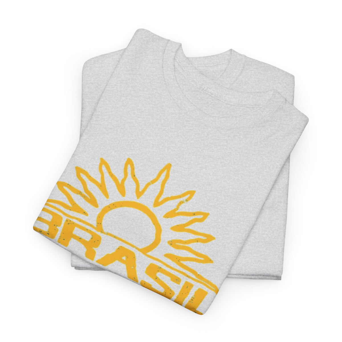 Brazil Sun Graphic T Shirt Men's Retro Classic Heavy Cotton Tee