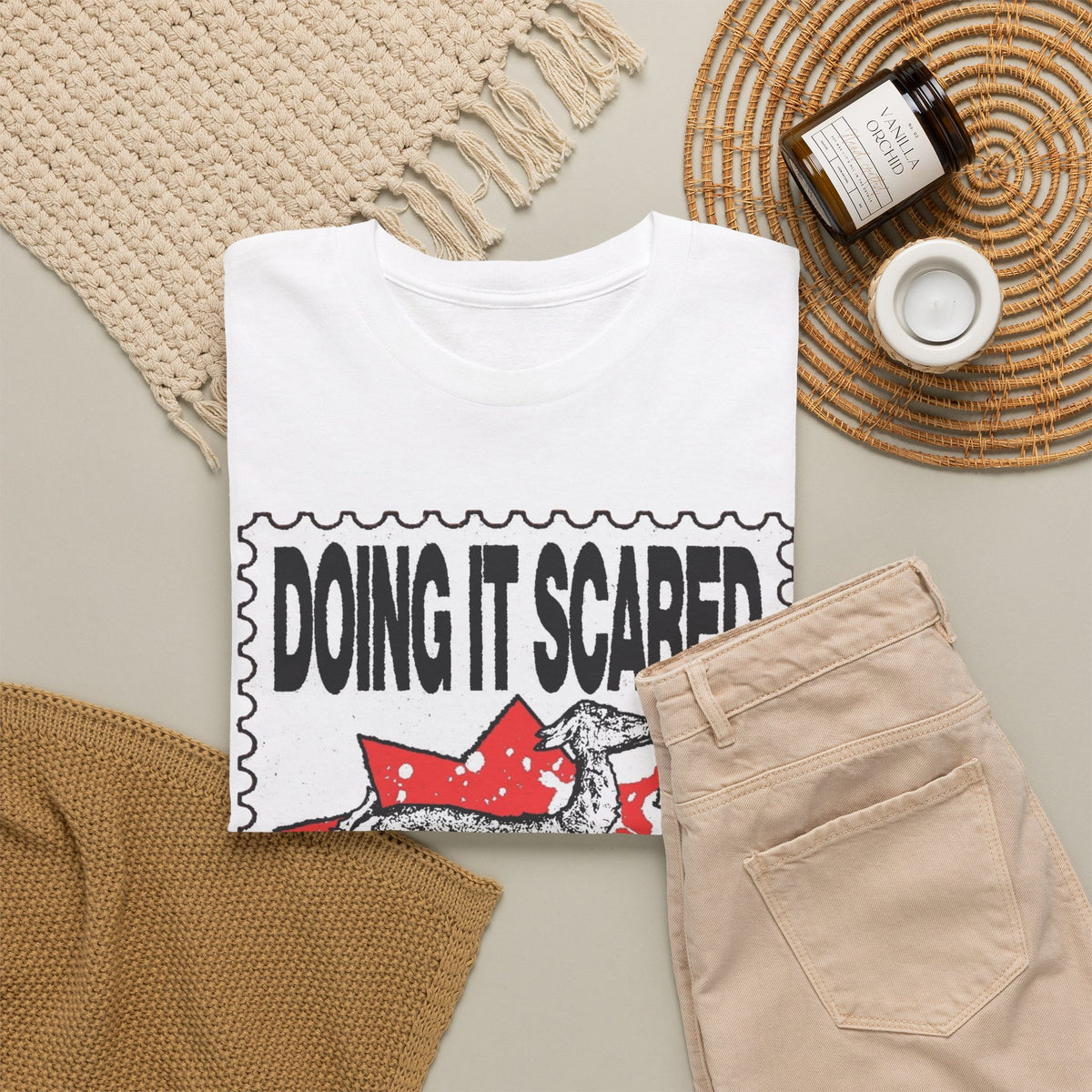 Doing It Scared Is Just As Brave  Men's Graphic Tee