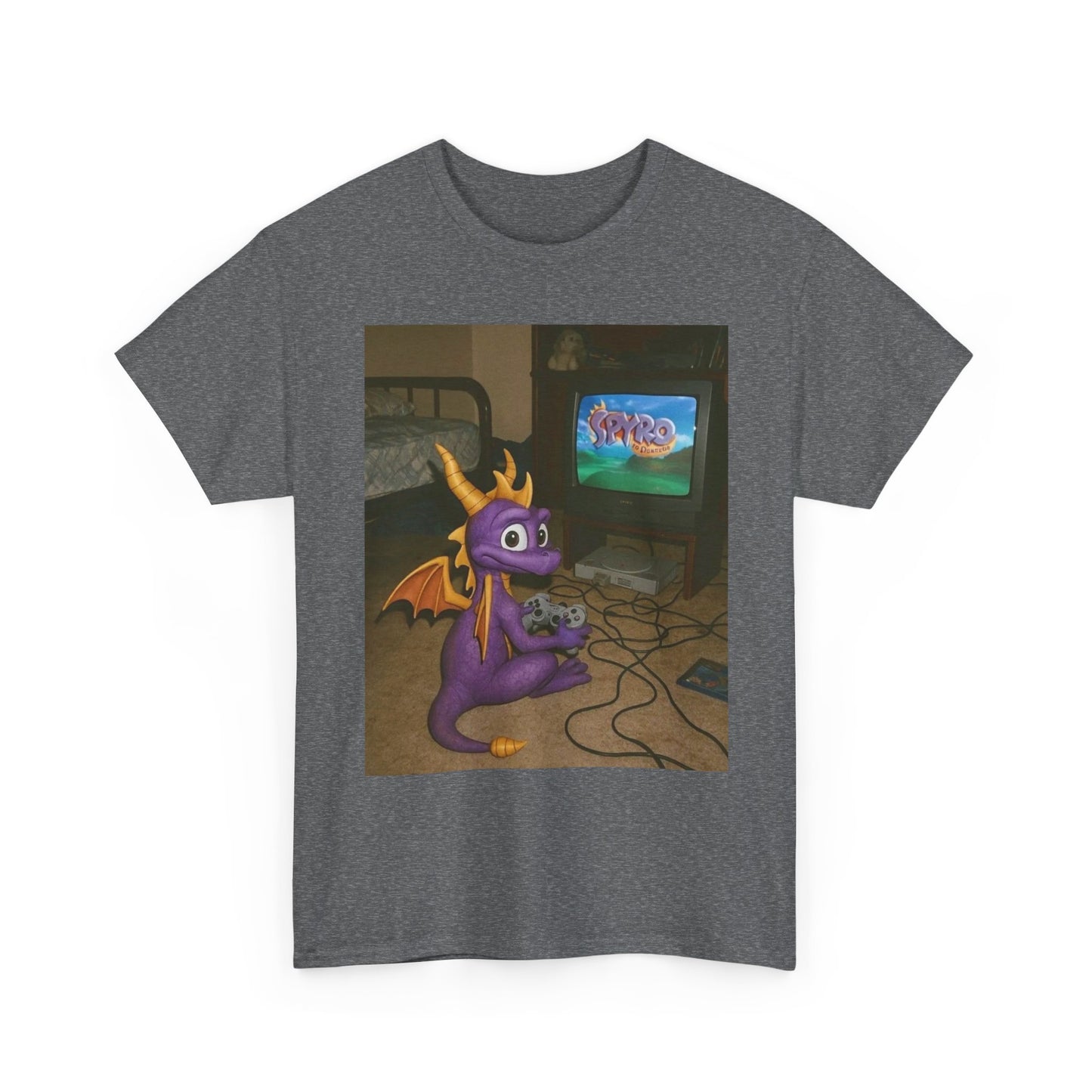 Spyro Graphic T Shirt Vintage Funny Gaming Unisex Heavy Cotton Tee