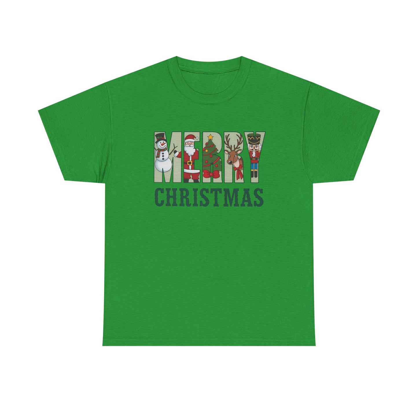 Merry Christmas Happy Holidays Graphic T Shirt NEW Unisex Heavy Cotton Tee