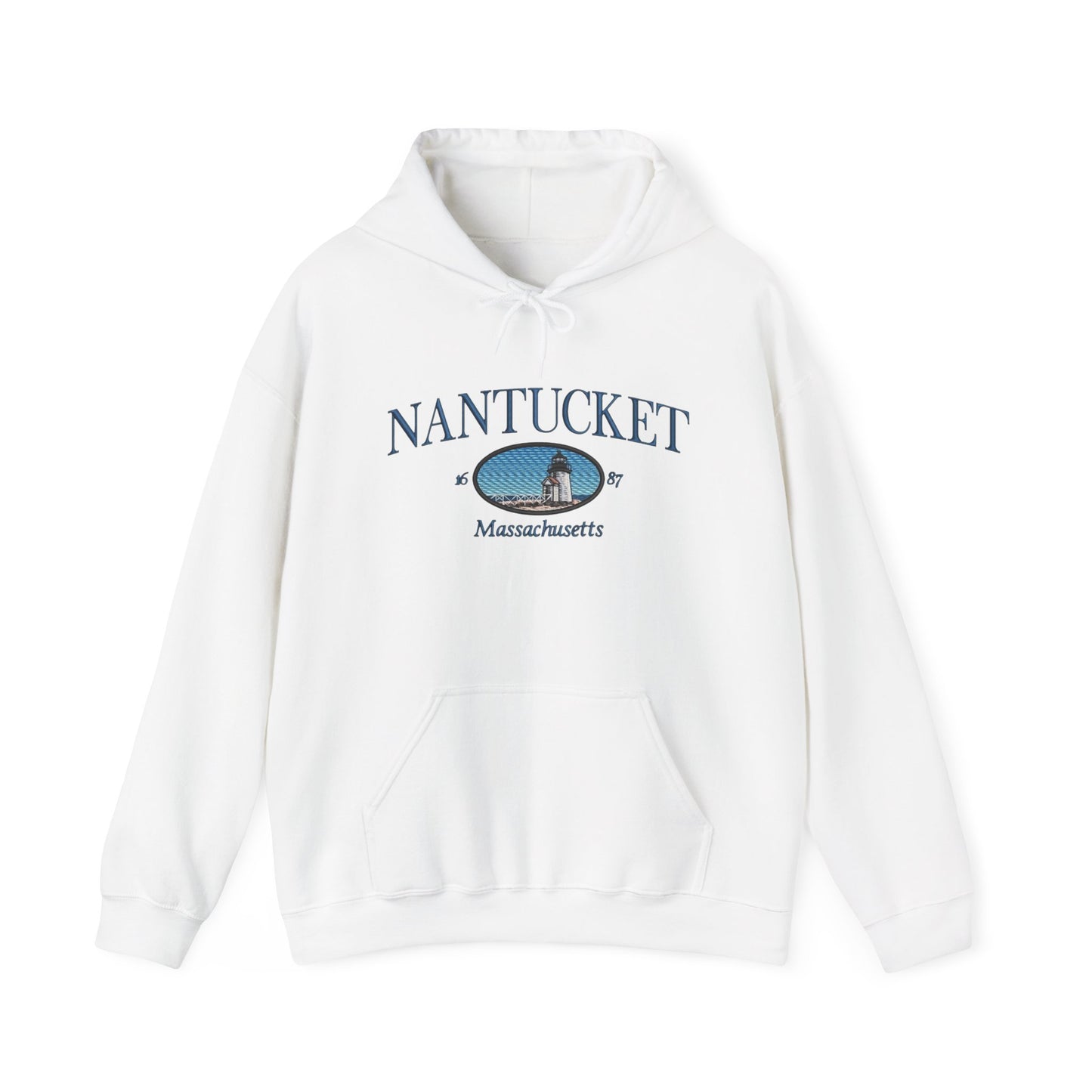 Nantucket Massachusetts Graphic Hoodie Heavy Blend Sweatshirt NEW