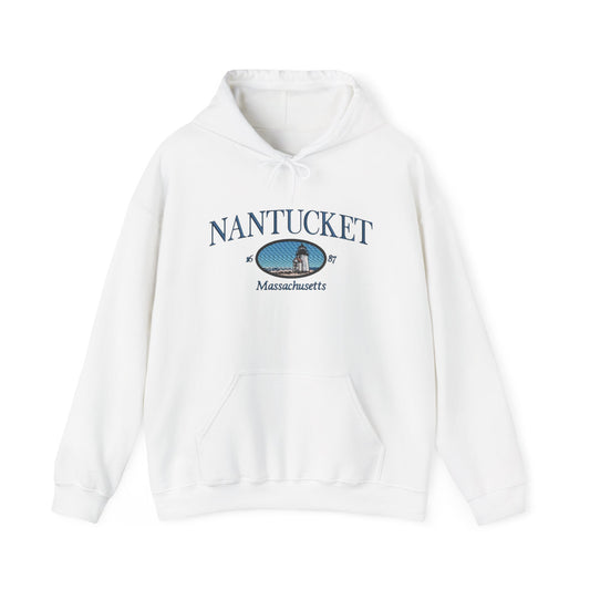 Nantucket Massachusetts Graphic Hoodie Heavy Blend Sweatshirt NEW