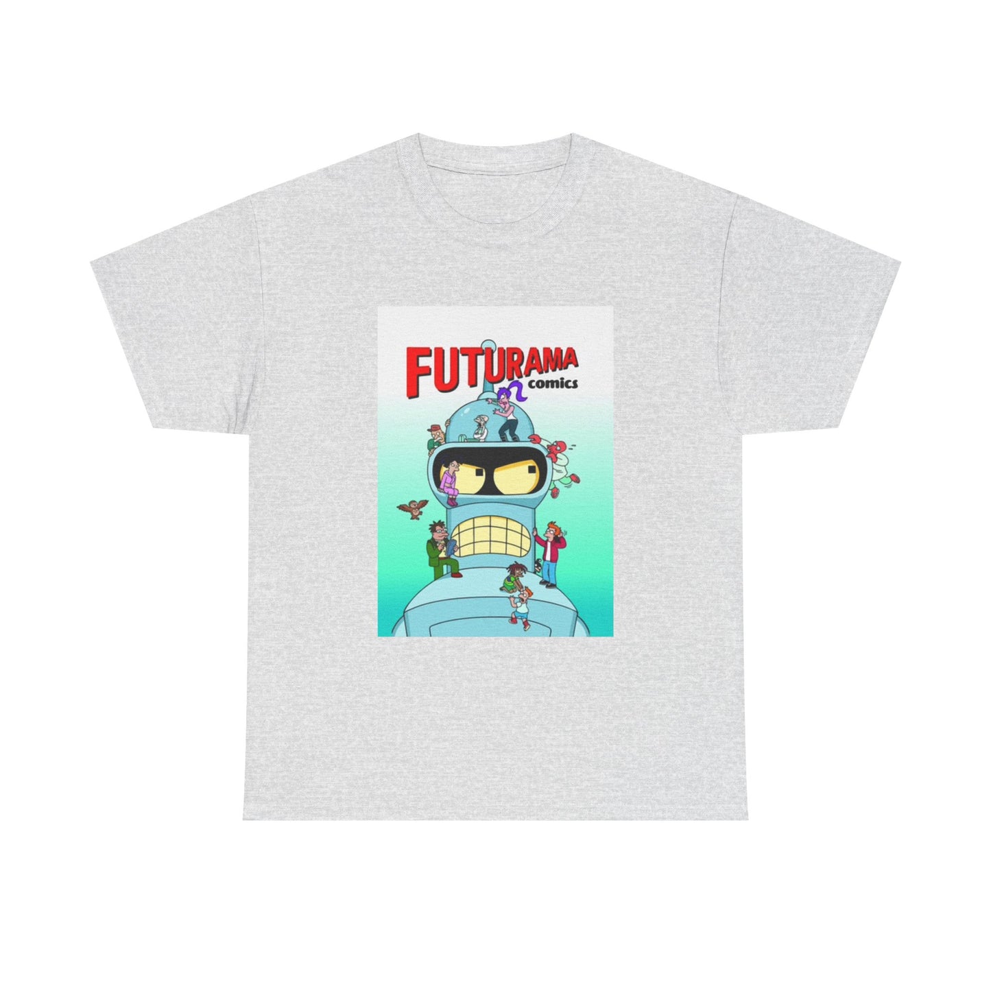 Futurama Shirt Bender Tv Series Graphic Funny Cartoon Unisex Heavy Cotton Tee