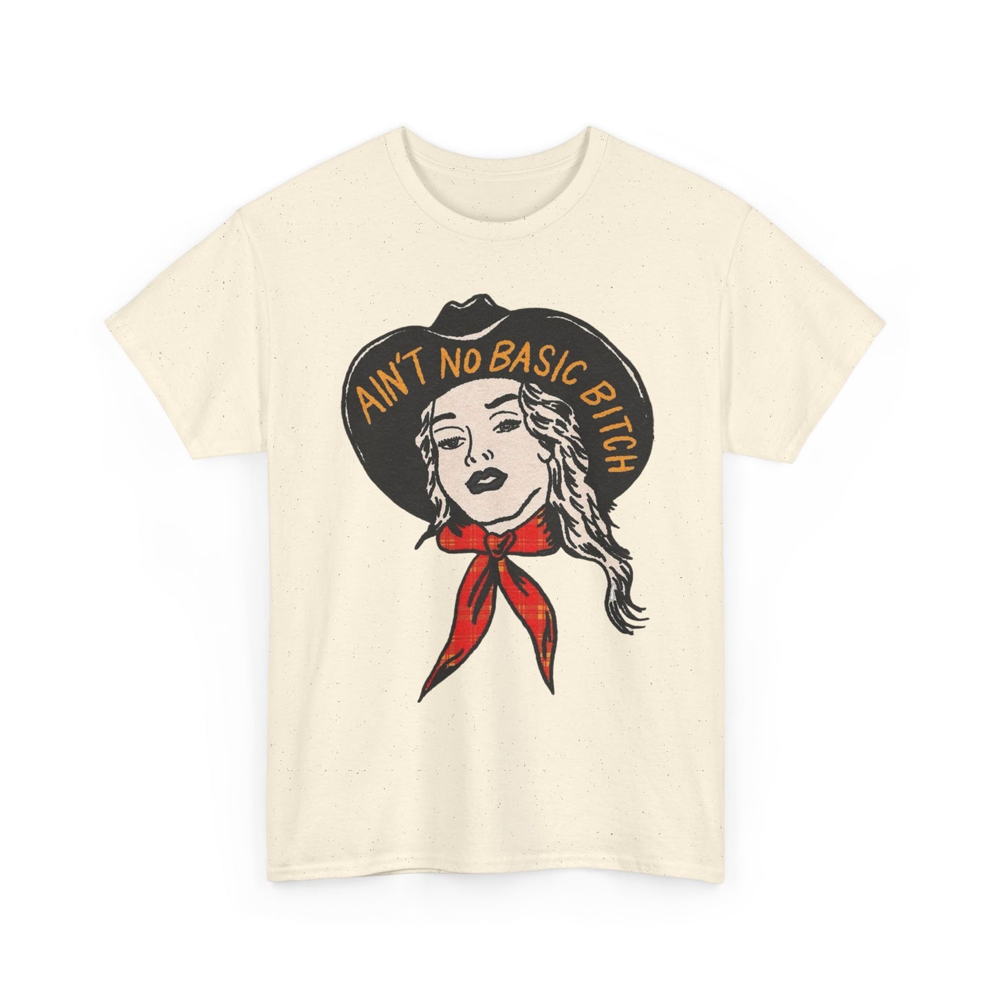 Ain't No Basic Bitch Cowgirl Vintage Graphic T-Shirt, Unisex Cotton Shirt