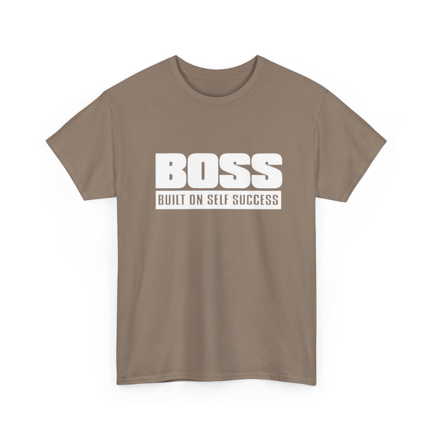 Boss Built On Self Success Graphic T Shirt NEW Adult Regular Sizing Tee