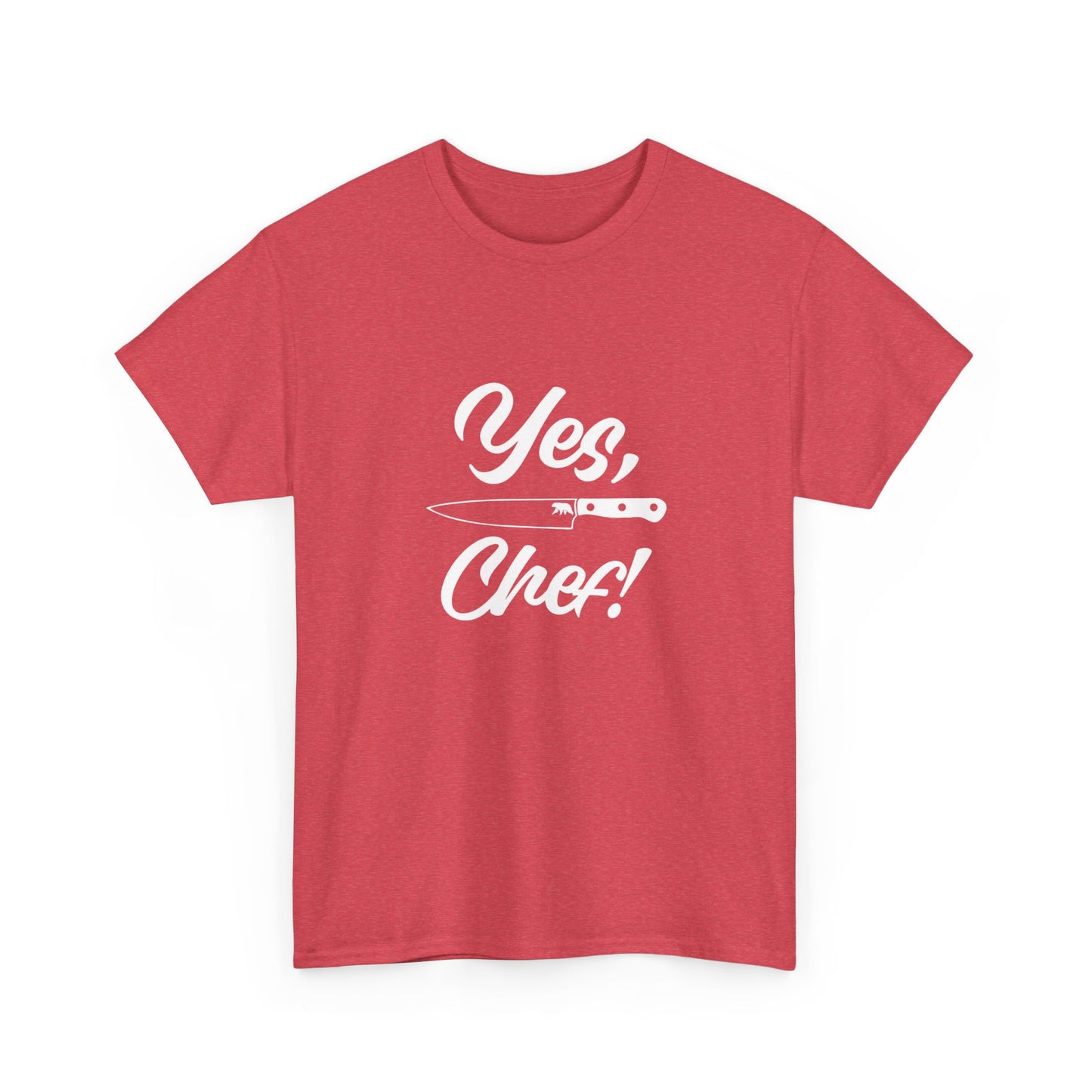 Yes Chef Kitchen Knifes Graphic T-Shirt Cotton Tee New Gift Vintage