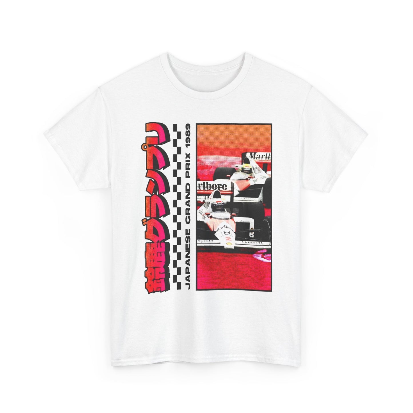 Japanese Gran Prix Racing Graphic T Shirt Vintage Unisex Heavy Cotton Tee