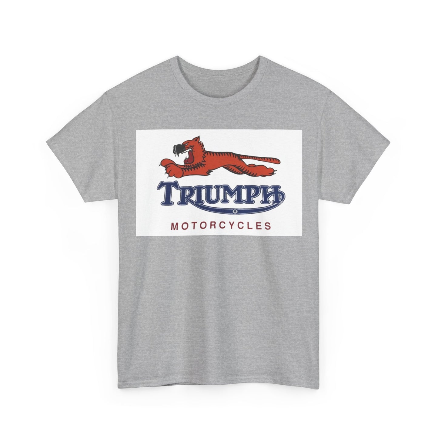 Triumph T-shirt vintage motorcycles nostalgia Tiger Unisex Heavy Cotton Tee