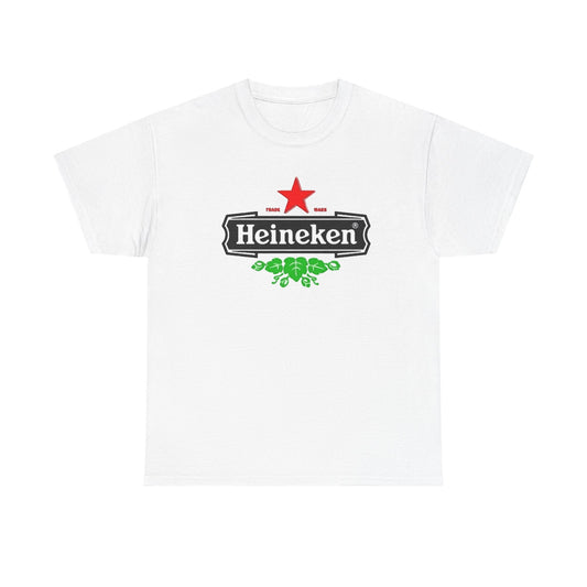 Heineken Graphic T Shirt Vintage Beer Logo Retro Unisex Heavy Cotton Tee