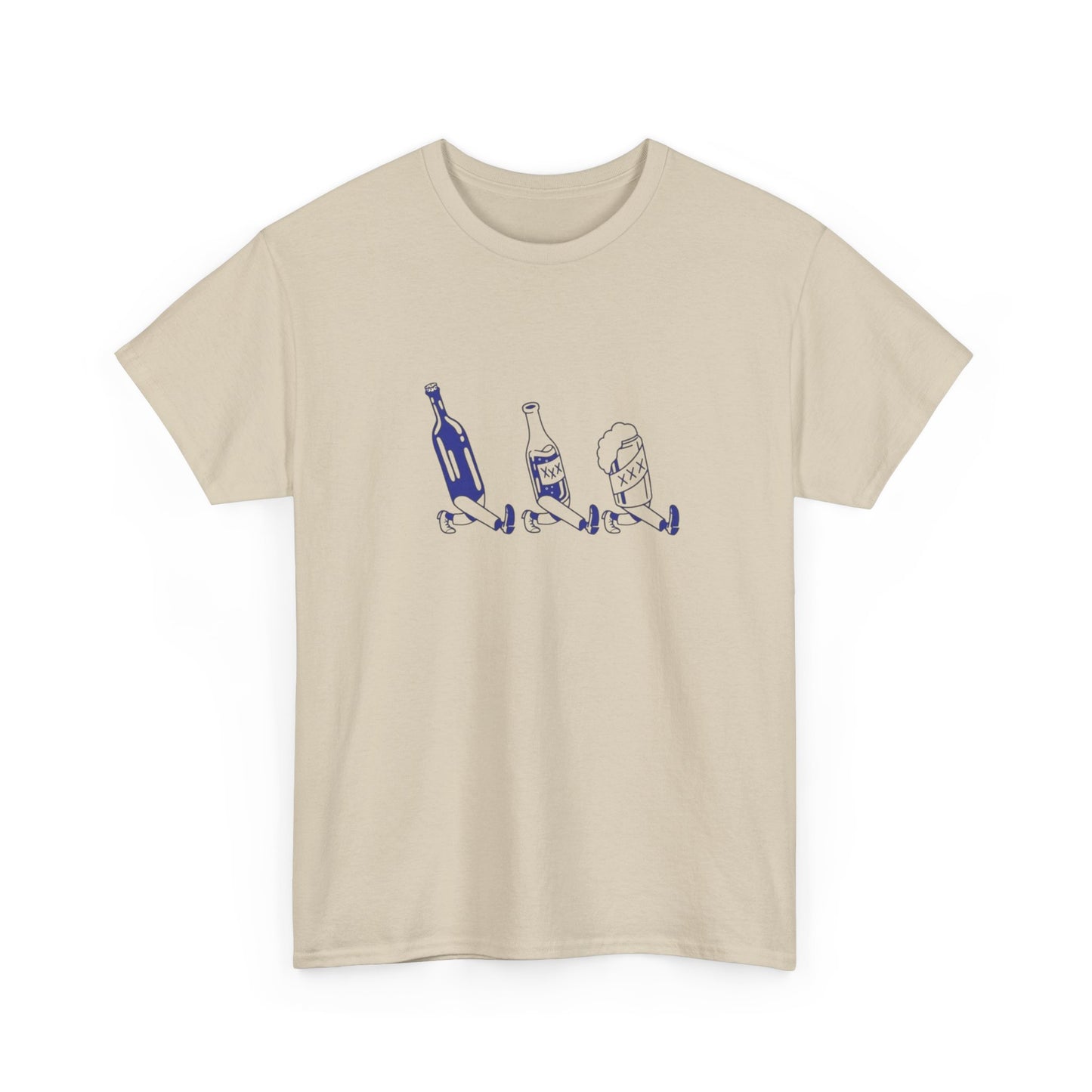 Wine Whiskey Beers Graphic T Shirt ADULT NEW