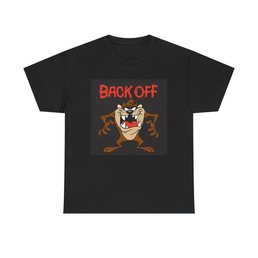 Tazmanian Devil Shirt Retro Back Off Logo Vintage Unisex Heavy Cotton Tee