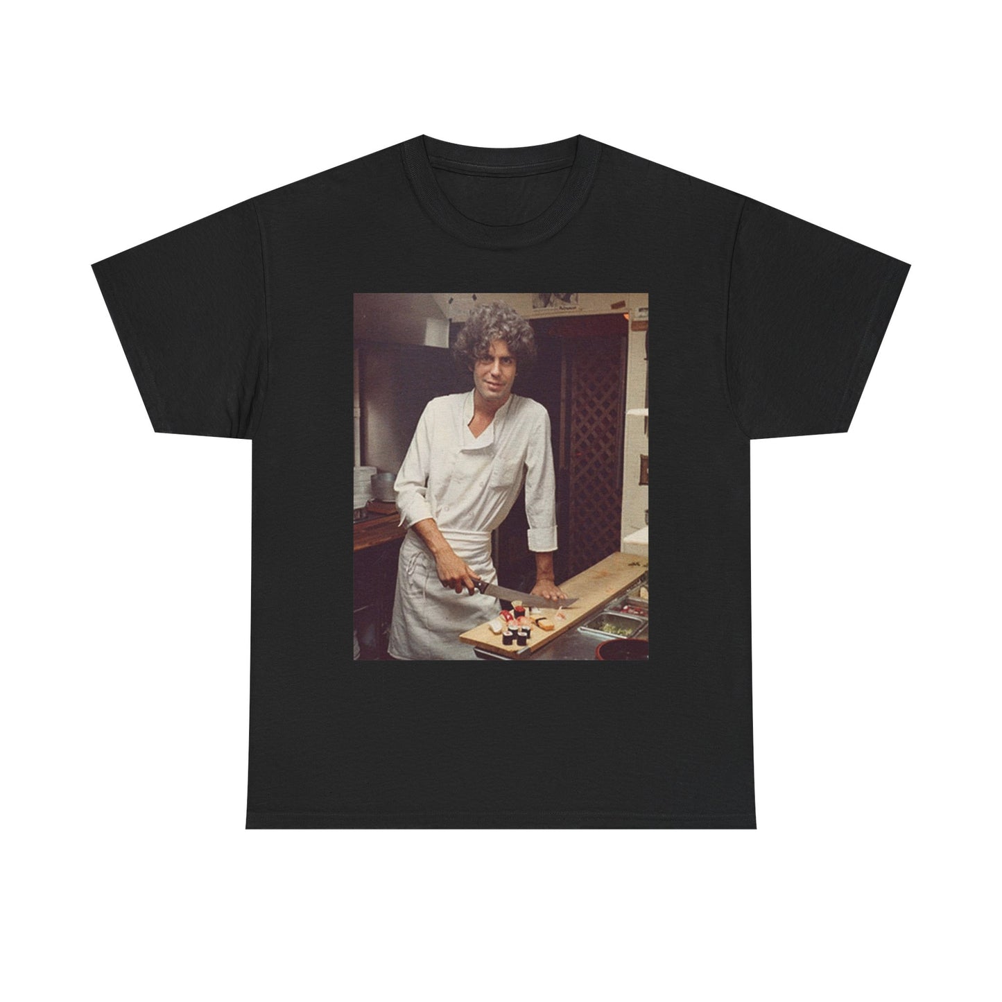 Anthony Bourdain Shirt Vintage New York Chef Legend Unisex Heavy Cotton Tee