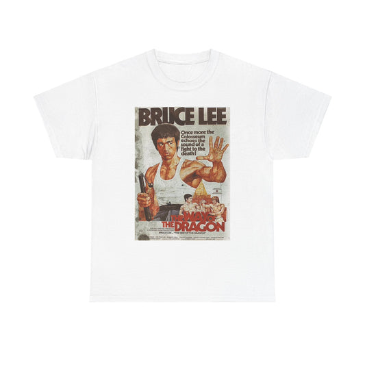 Bruce Lee Graphic T Shirt Vintage Poster Unisex Heavy Cotton Tee