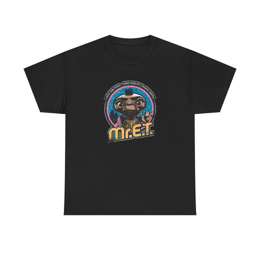 Mr ET Funny Vintage Graphic T Shirt NEW Heavy Cotton Tee