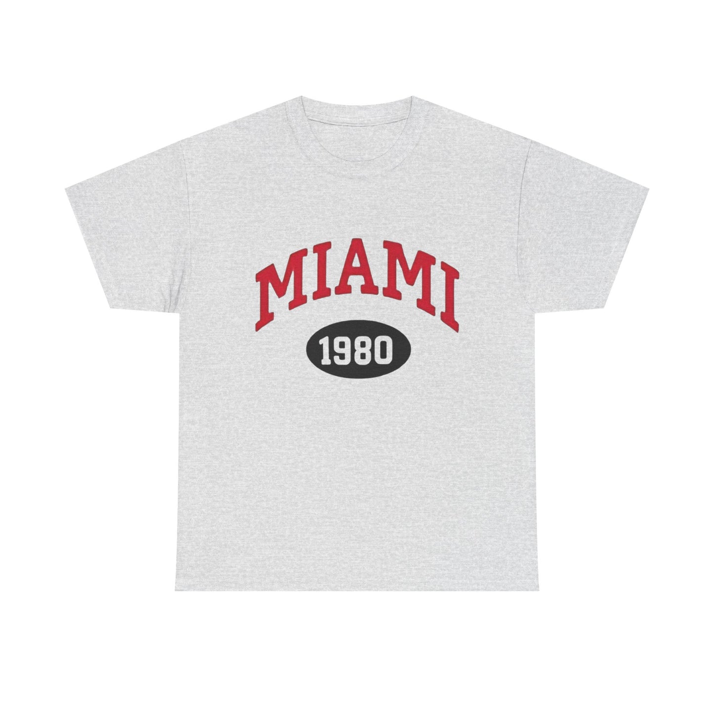 Miami 1980's Graphic T Shirt NEW Unisex Heavy Cotton Tee