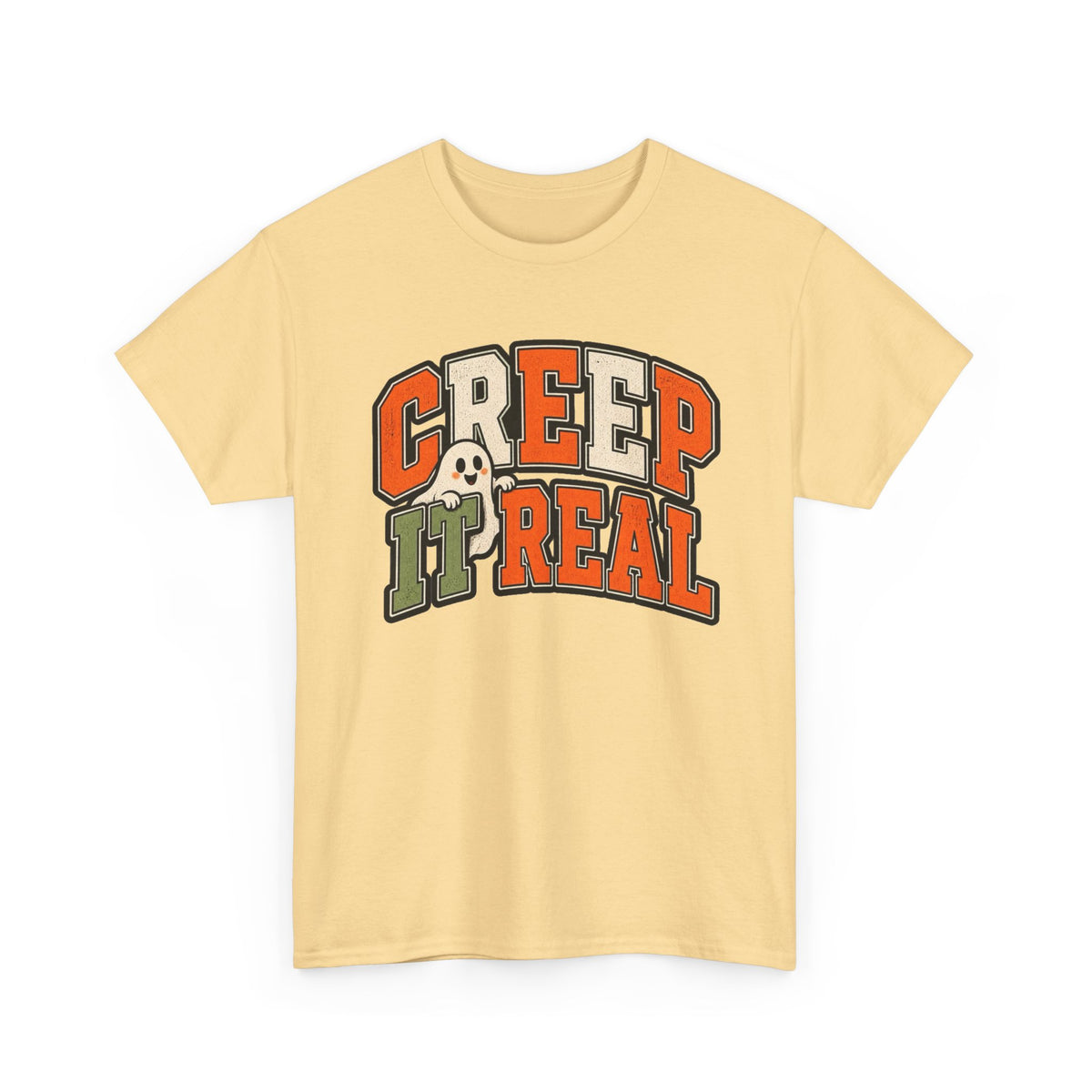 Creep It Real Ghost Graphic T-Shirt Men's Graphic Tee