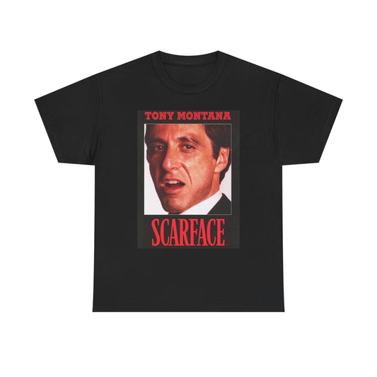 Tony Montana Vintage Graphic T Shirt S-5XL NEW Unisex Heavy Cotton Tee