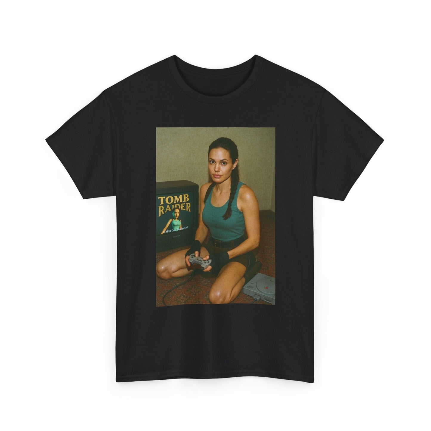 Tomb Raider Funny T Shirt Graphic Unisex Heavy Cotton Tee NEW GIFT
