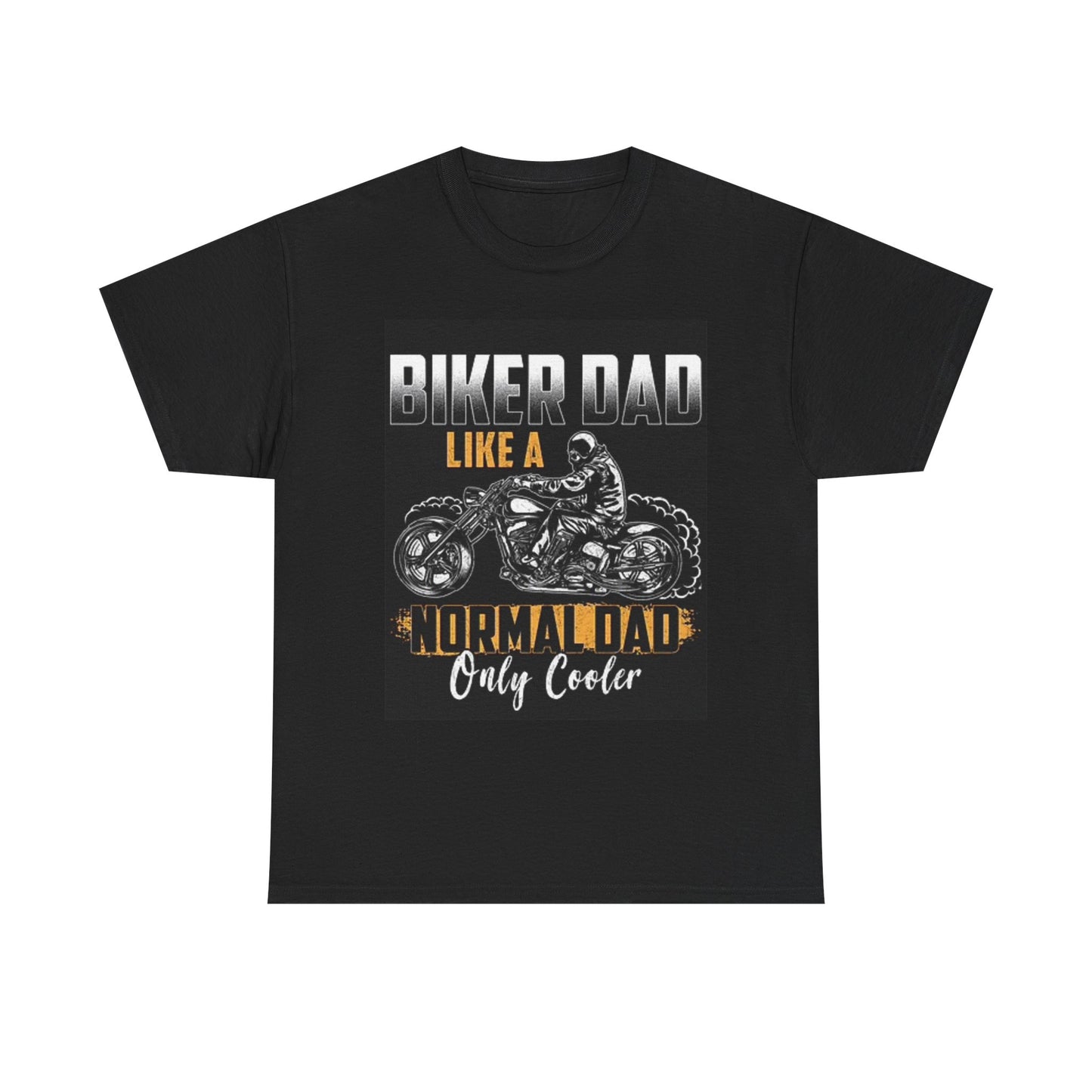Biker Dad Graphic T Shirt Motorcycle Vintage Unisex Heavy Cotton Tee