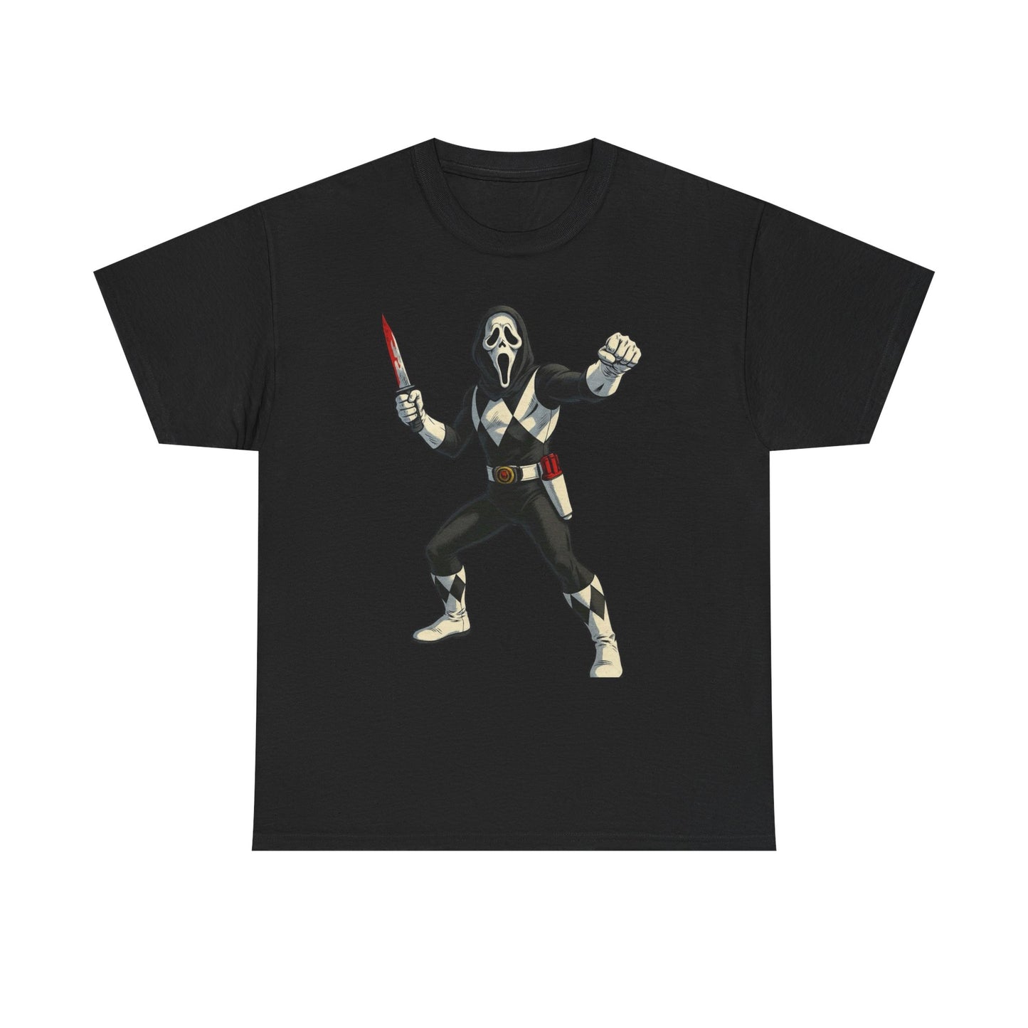 Power Rangers Funny Scream Graphic T Shirt NEW Unisex Heavy Cotton Tee