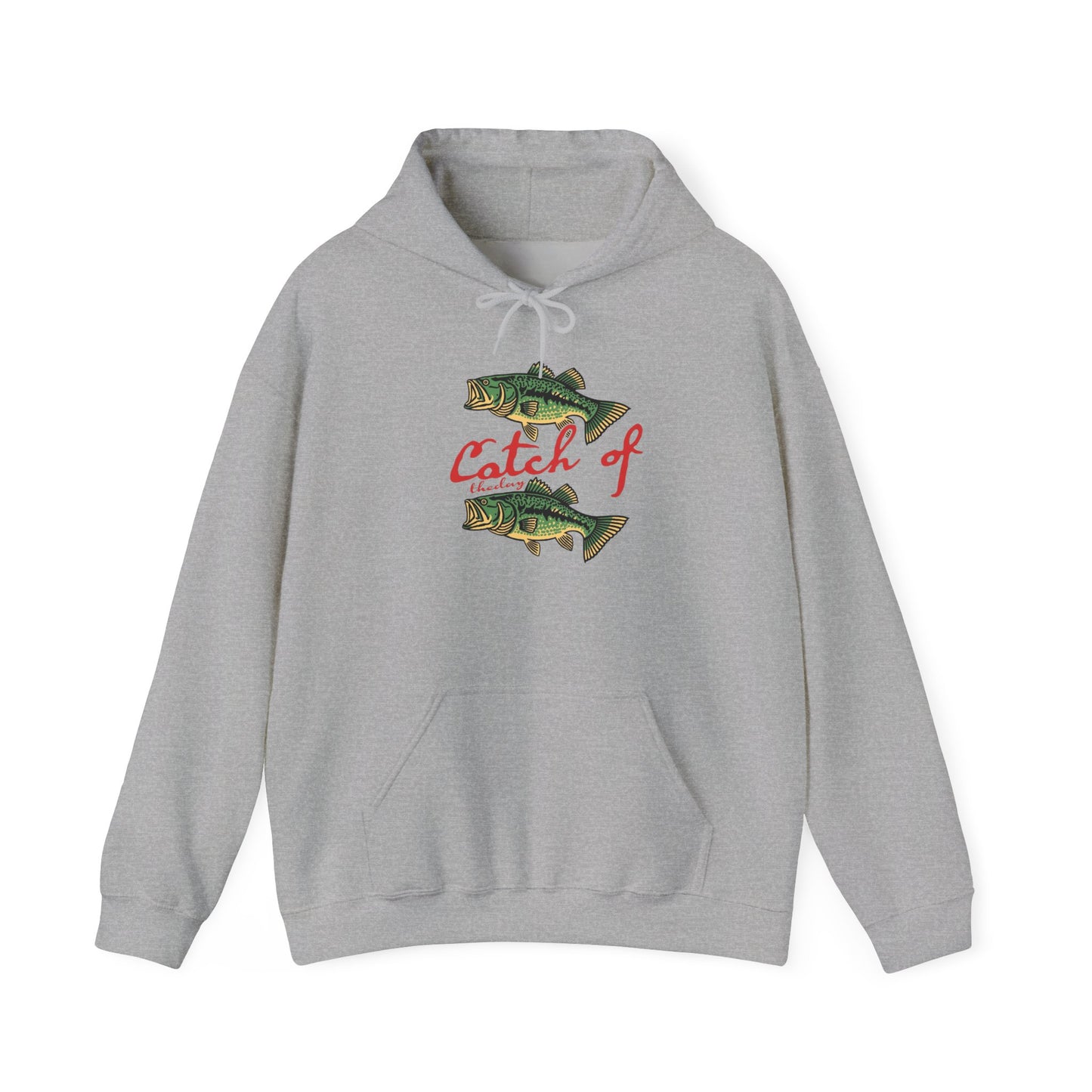 Catch Of The Day Fish Graphic Hoodie Heavy Blend Sweatshirt NEW