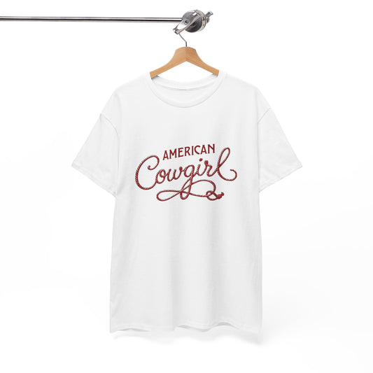 American Cowgirl Graphic T Shirt Heavy Cotton Tee NEW ADULT UNISEX