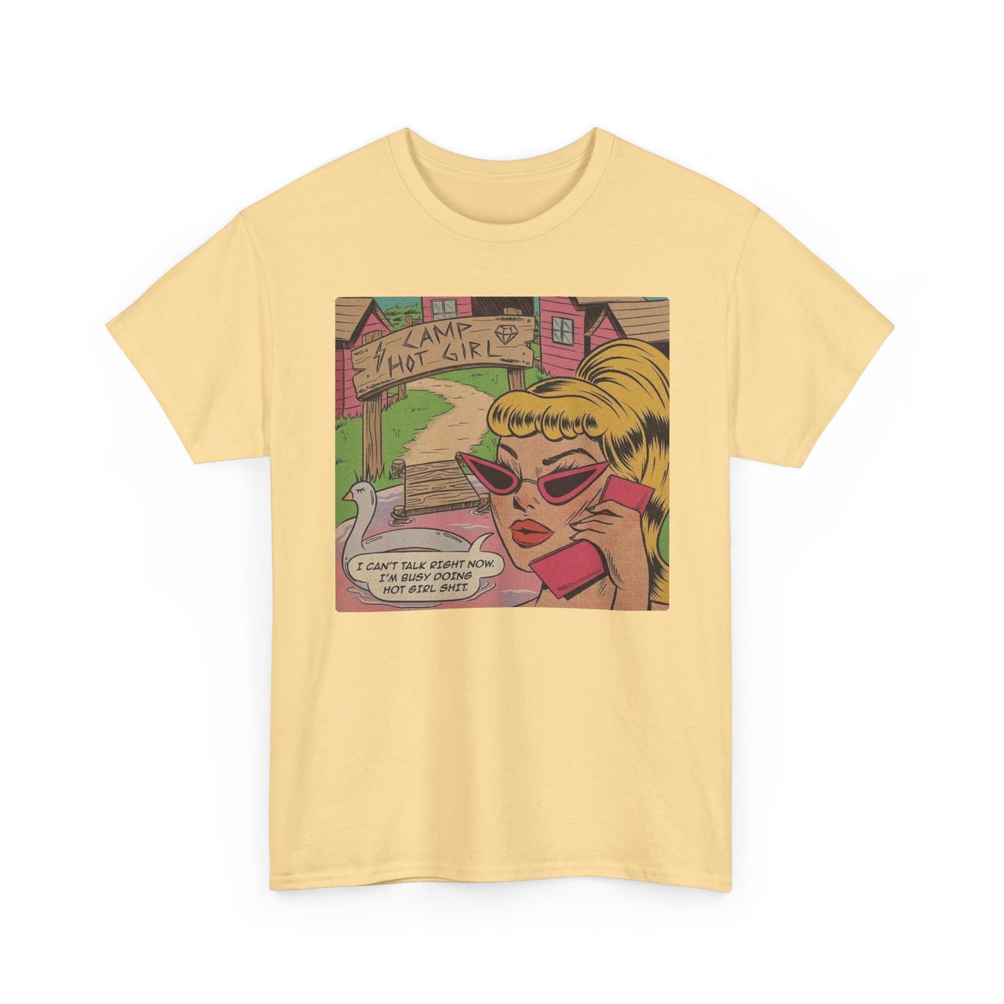 Hot Girl Camp Funny T Shirt Unisex Heavy Cotton Tee