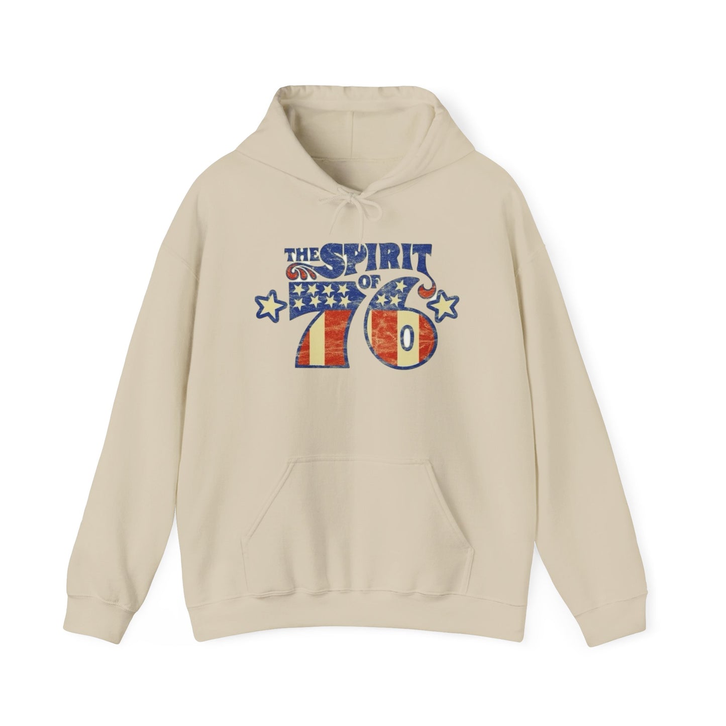 USA Spirit Of 76 Vintage Graphic Hoodie Heavy Blend™ NEW Sweatshirt