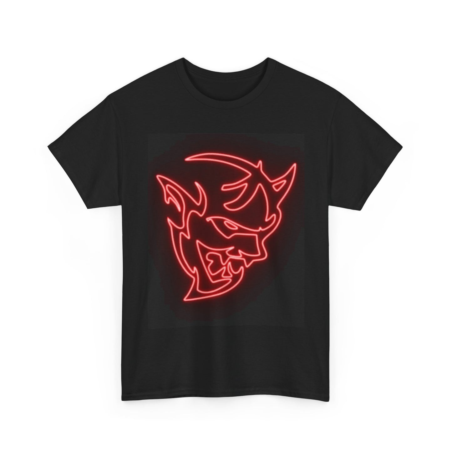Dodge Demon Tshirt Hellcat Charger Logo Challenger Mopar Unisex Heavy Cotton Tee