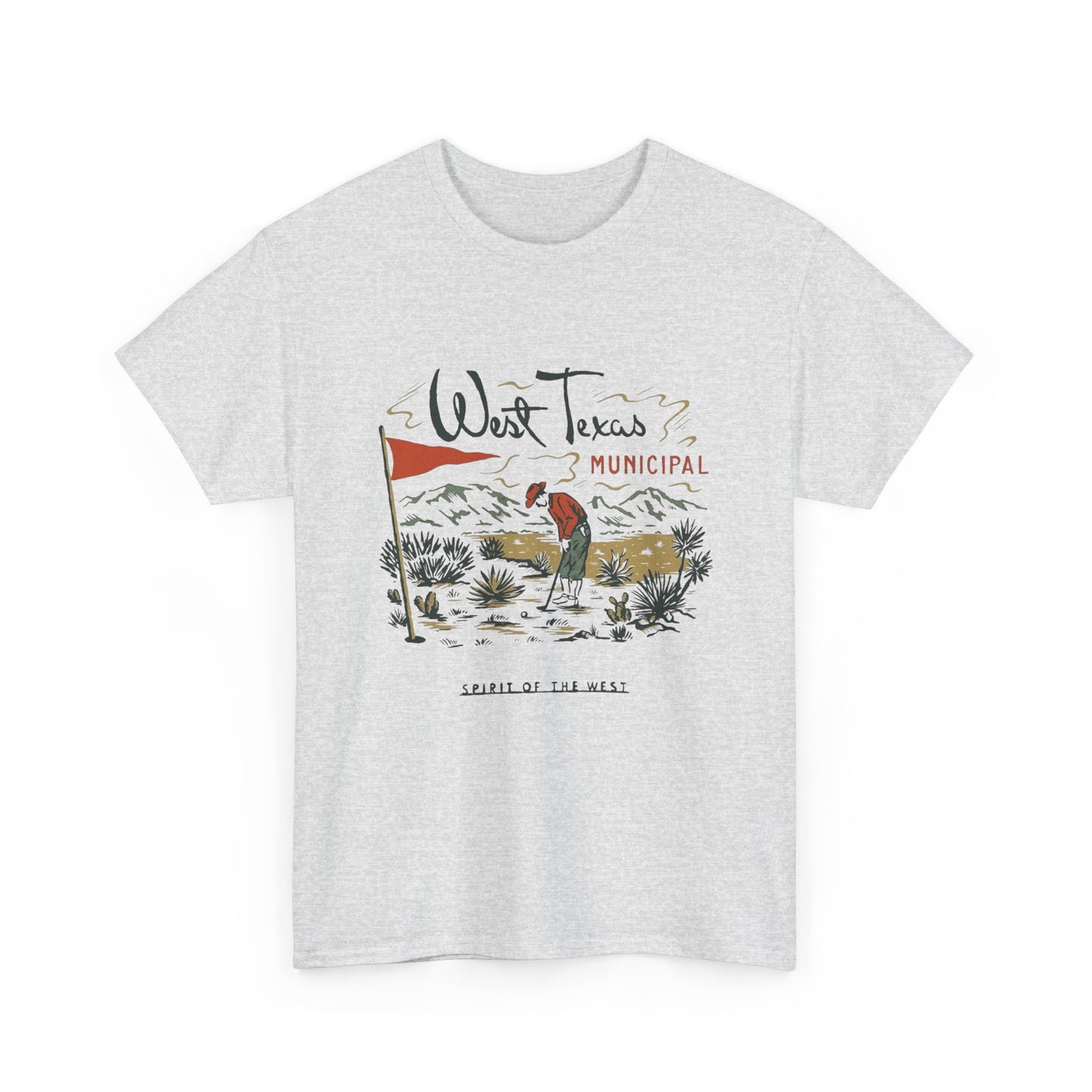 Spirit Of The West Graphic T Shirt Unisex Heavy Cotton Tee