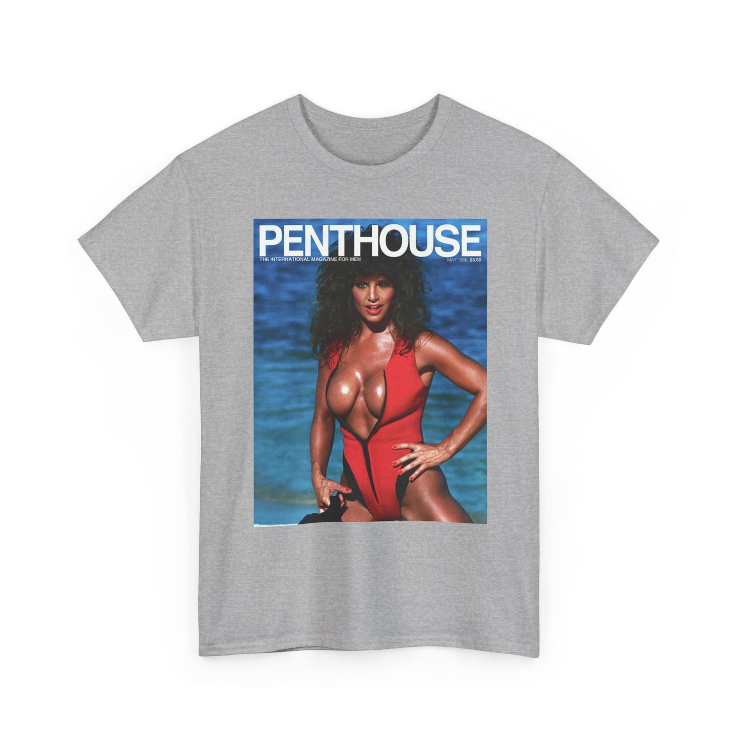 Penthouse 1986 Graphic T Shirt Vintage Heavy Cotton Tee Retro Model