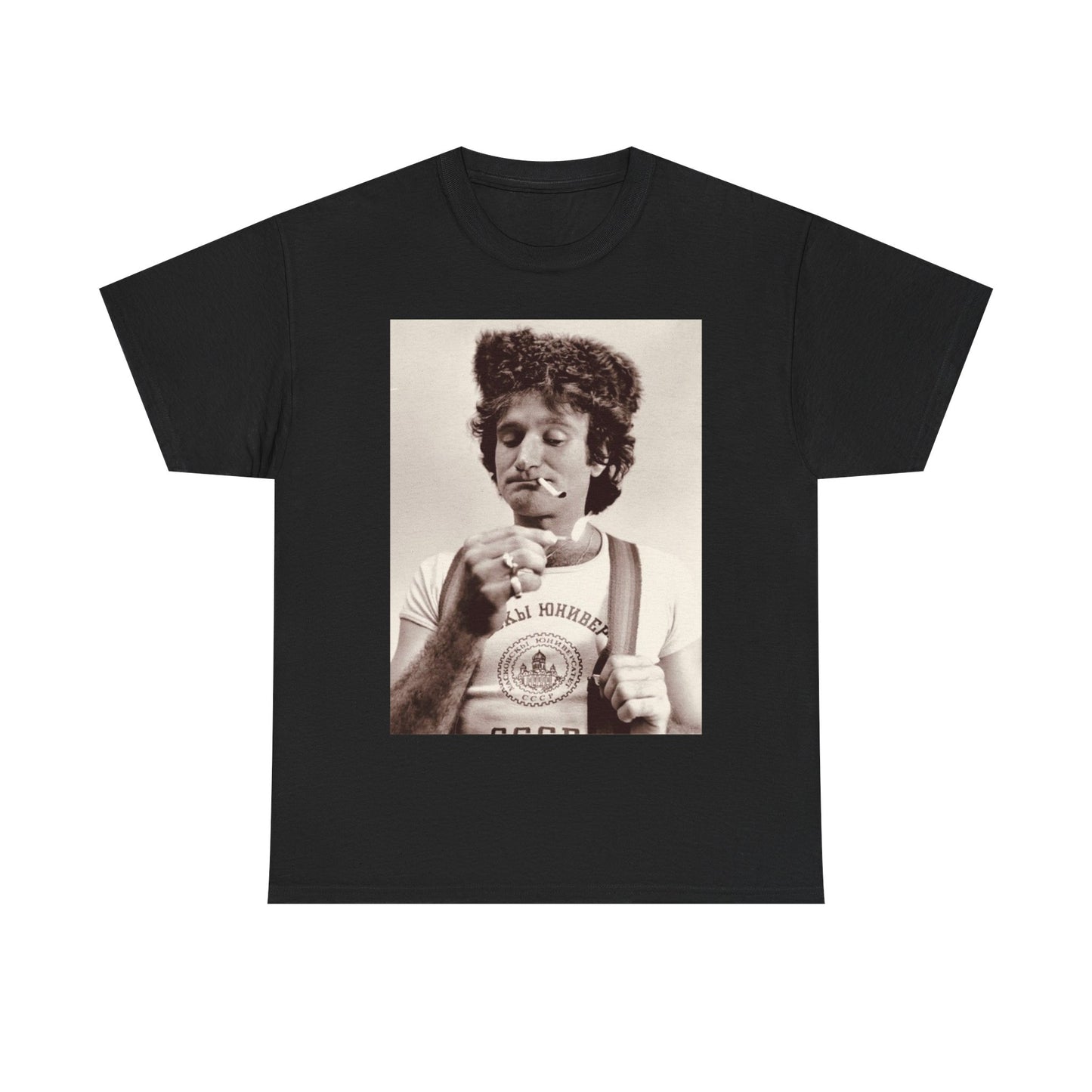 Robin williams T-shirt vintage comedy store California Unisex Heavy Cotton Tee