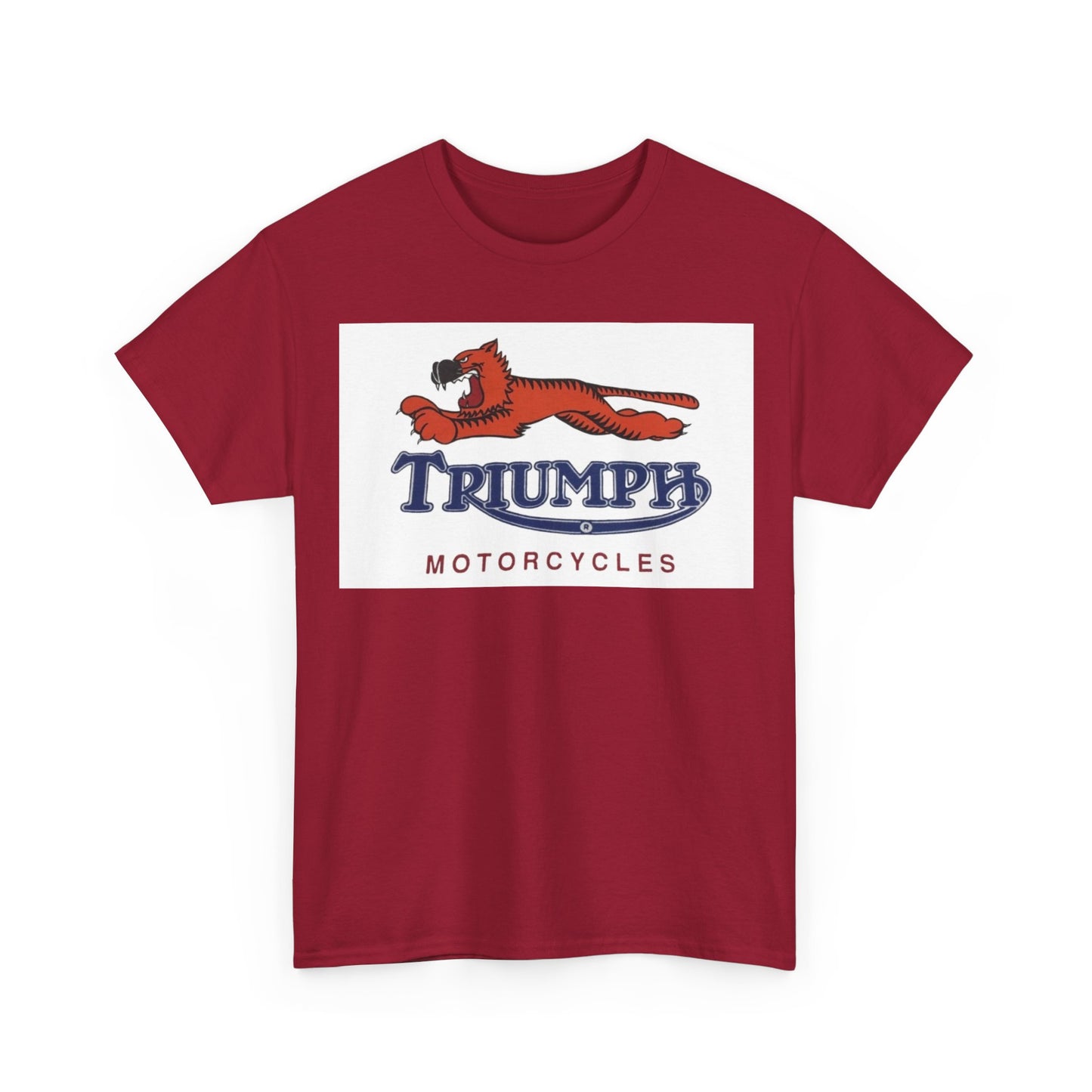 Triumph T-shirt vintage motorcycles nostalgia Tiger Unisex Heavy Cotton Tee