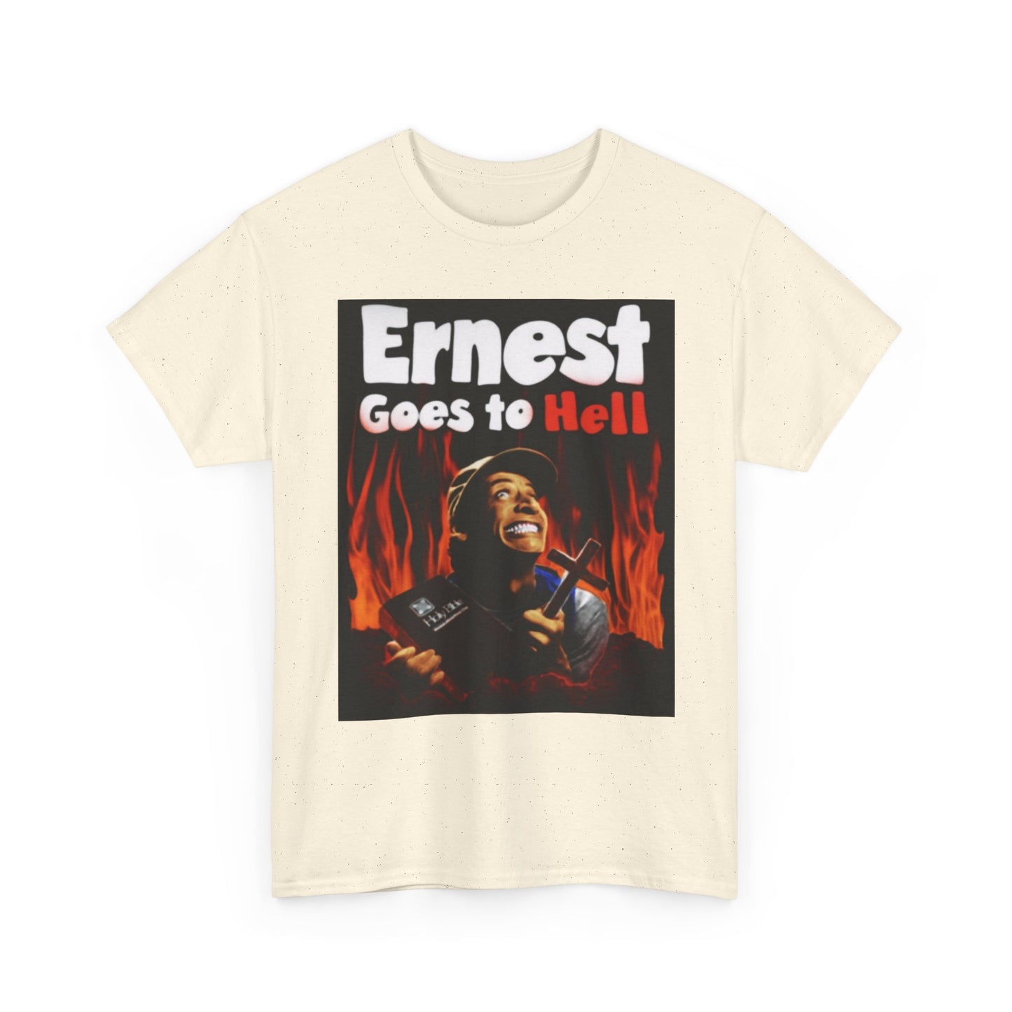 Ernest Goes To Hell Graphic T Shirt Funny Vintage Poster Unisex Heavy Cotton Tee