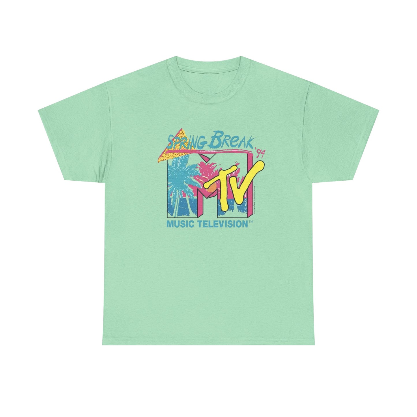 MTV Spring Break 1994 Vintage Graphic T-Shirt Unisex Heavy Cotton Tee